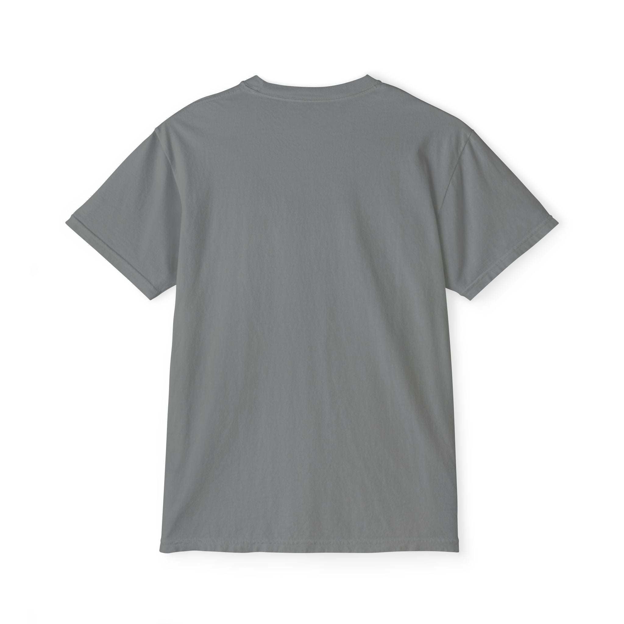 Minimal Pocket T‑Shirt — Subtle Text Chest Pocket Tee