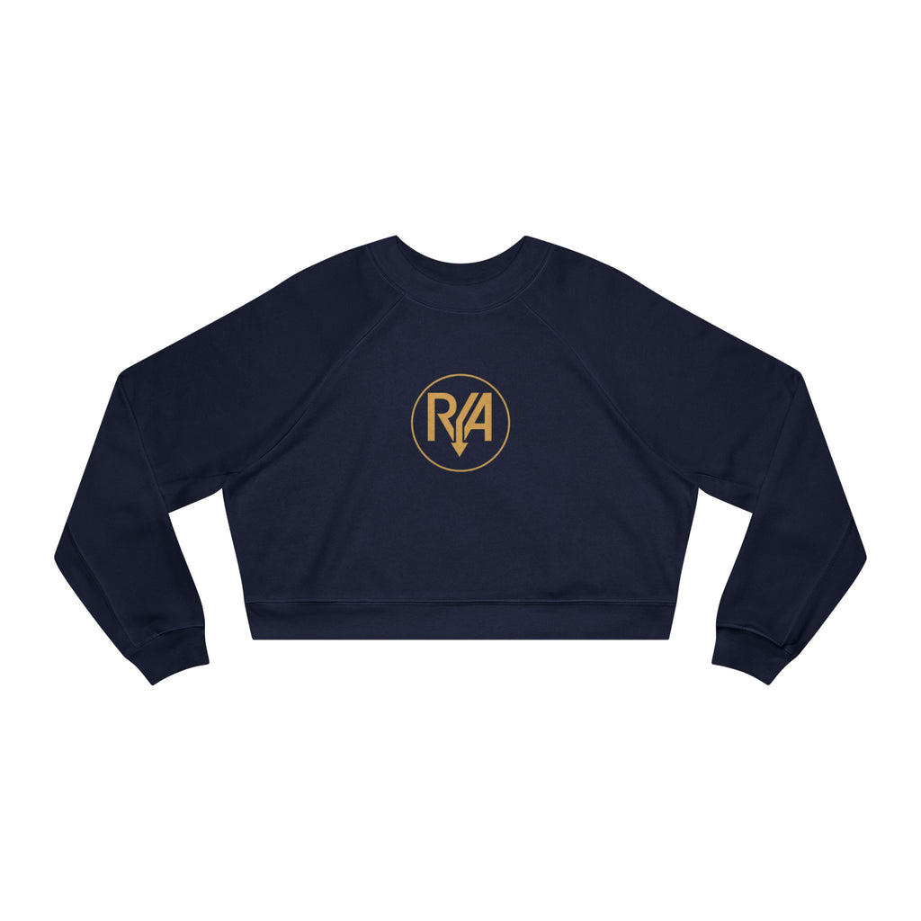 Cropped Pullover — Gold R/A Circle Logo Women's Fleece
