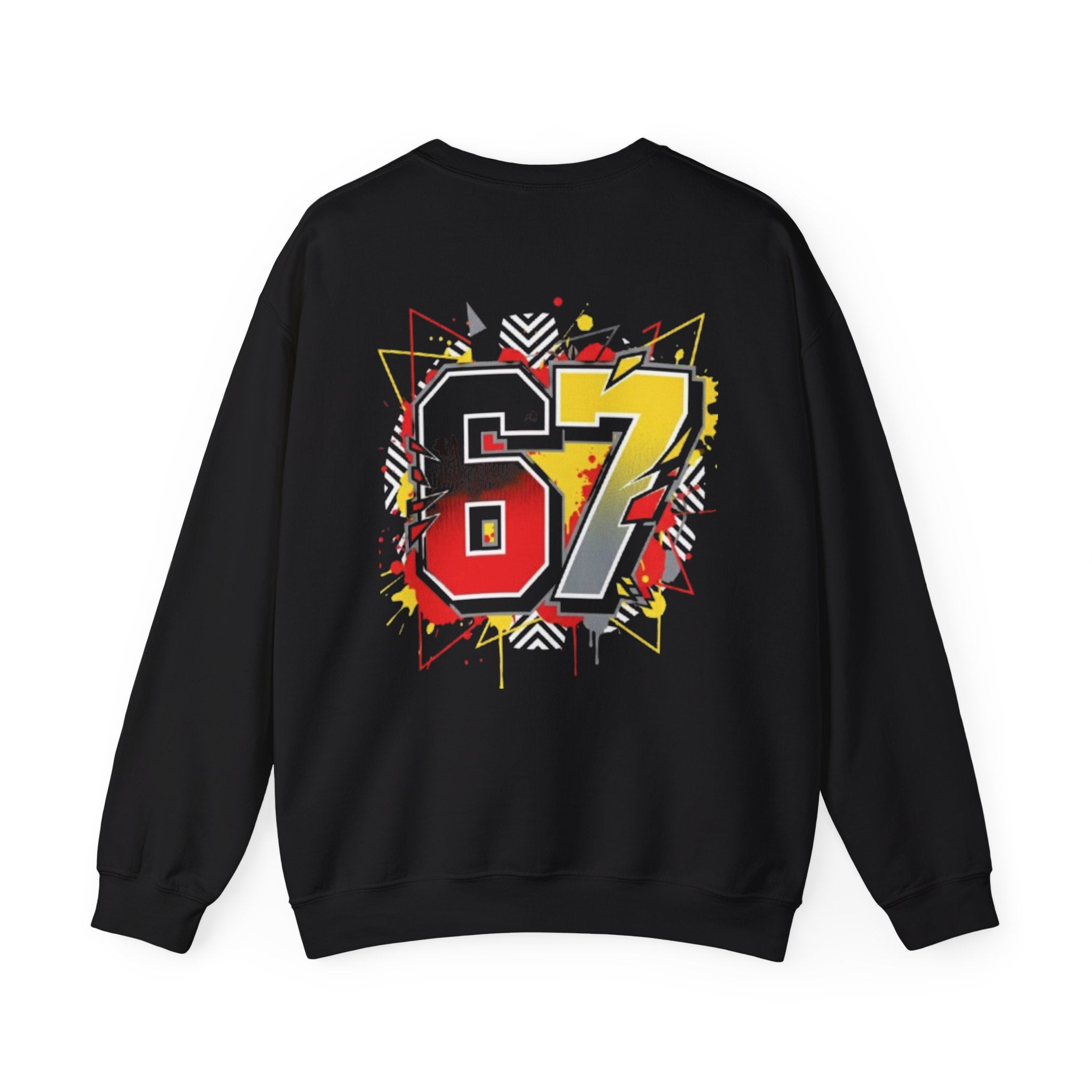 Crewneck Sweatshirt — Retro Graffiti '87 Number Pullover