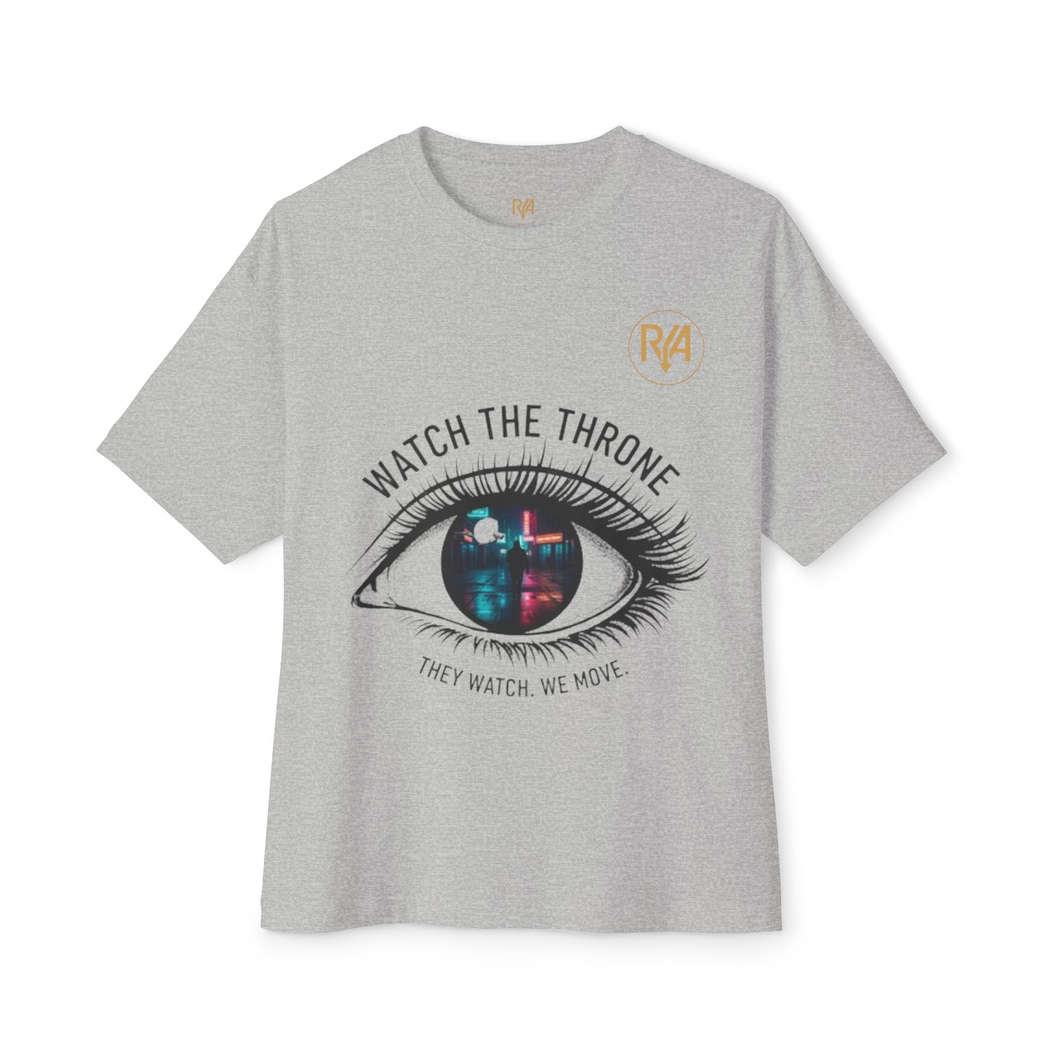 Eye Graphic Tee — "Watch The Throne" Oversized Boxy T-Shirt