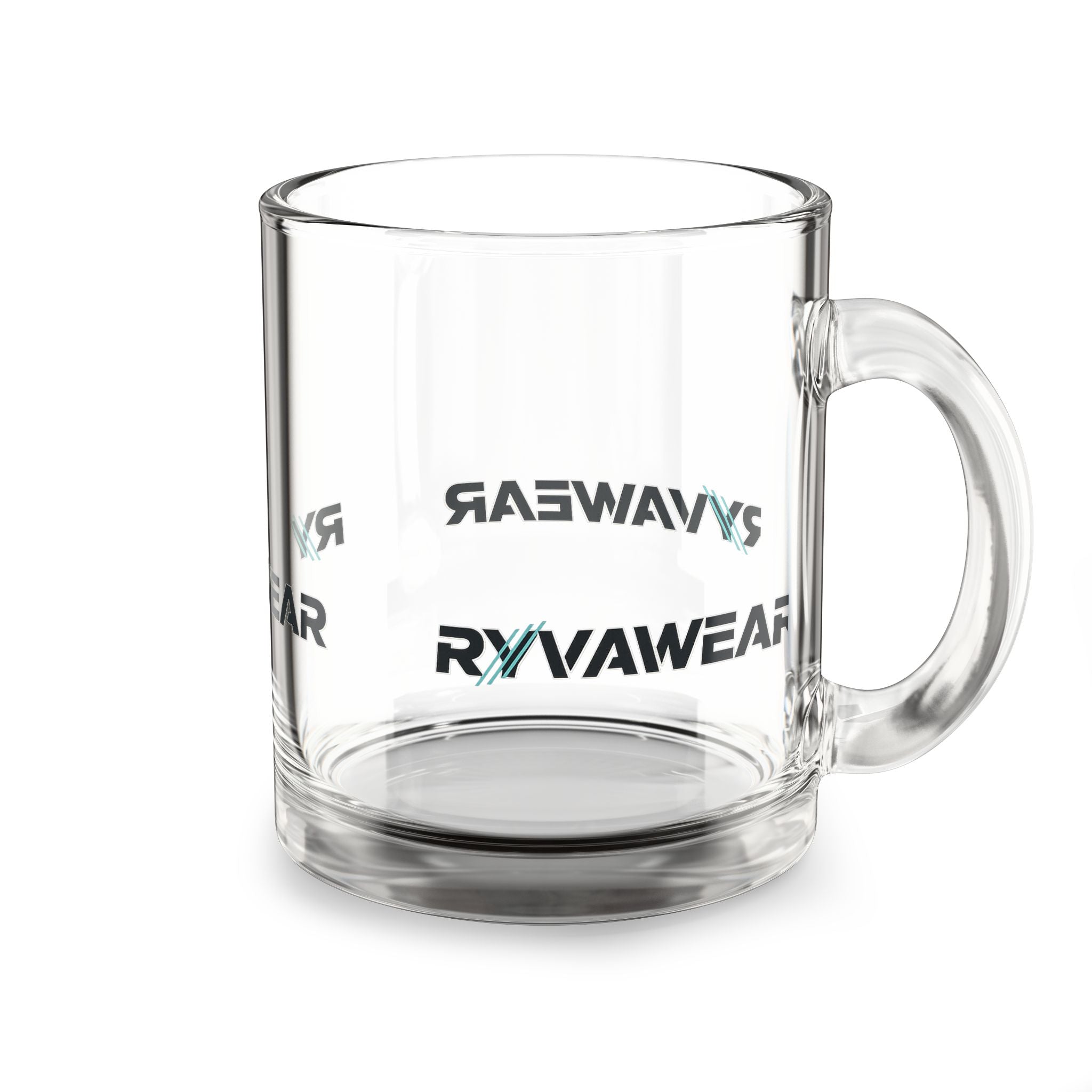 RYVWAWEAR Logo 10oz Glass Coffee Mug
