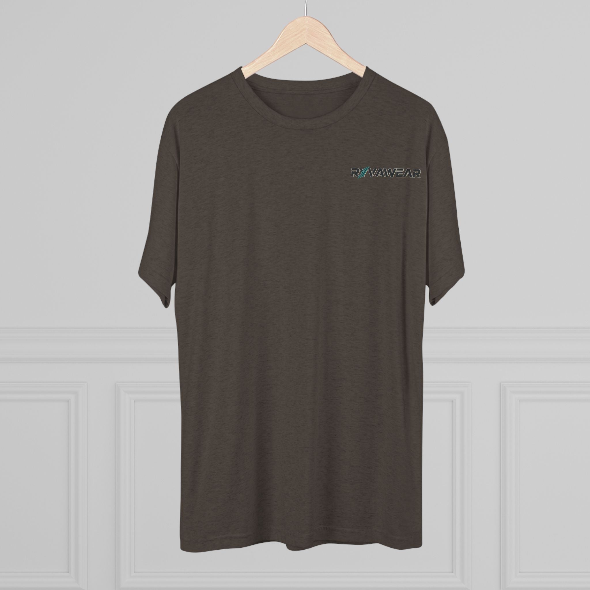 RYVNAWEAR Minimal Logo Tee — Lightweight Tri-Blend Crew Shirt