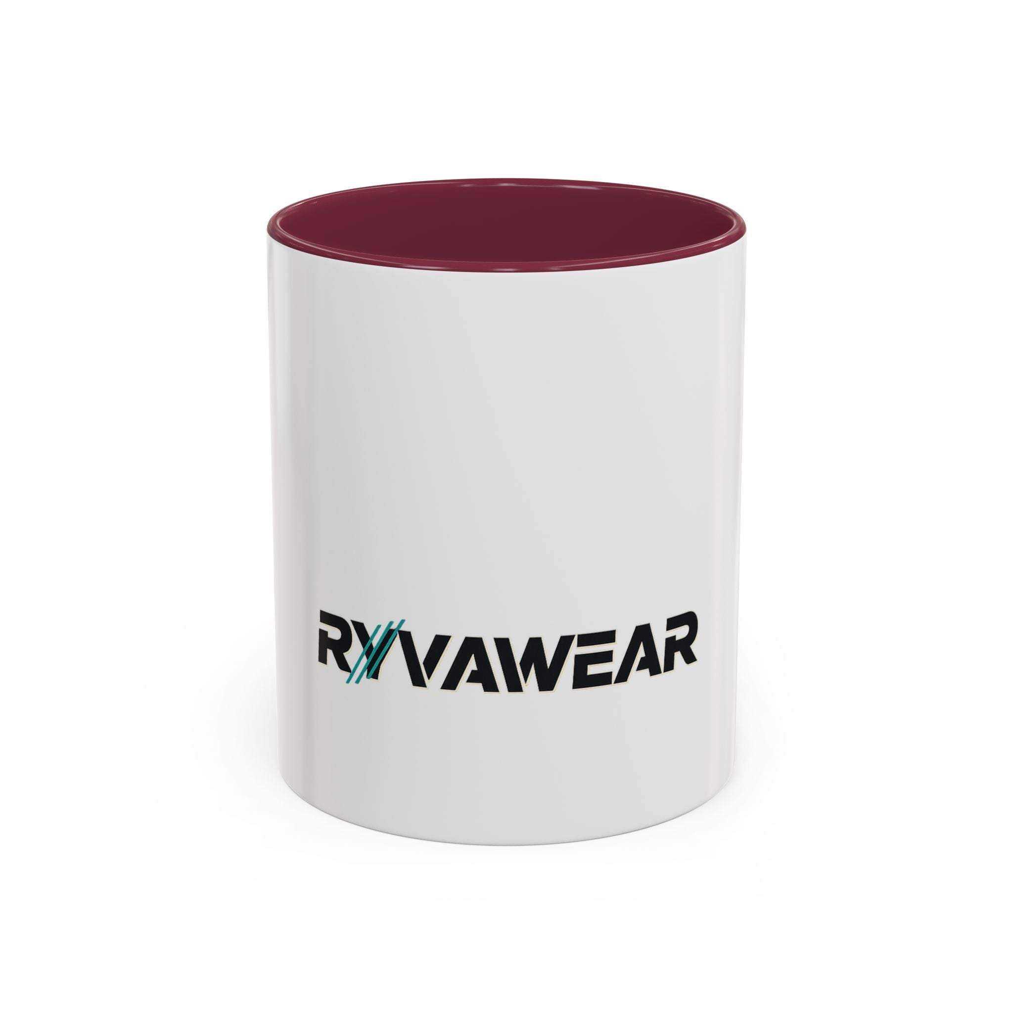 RyvaWear Logo Coffee Mug (11oz & 15oz) - Branded Ceramic Mug with Black Handle & Interior