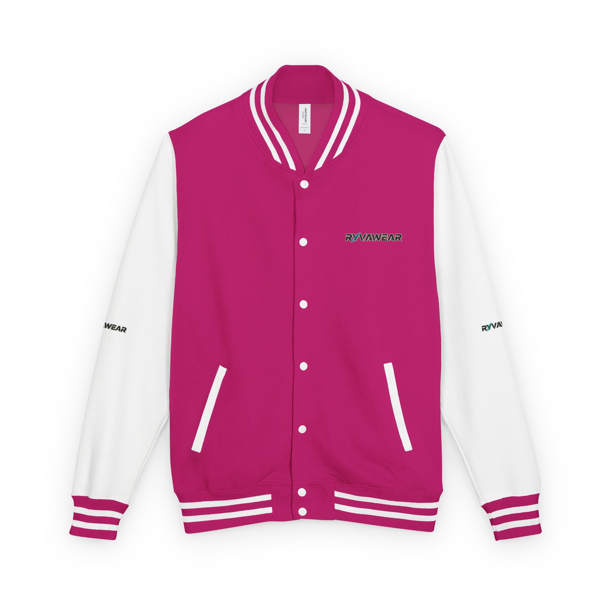Letterman Jacket — Red & White 'RYVAWEAR' Varsity Bomber