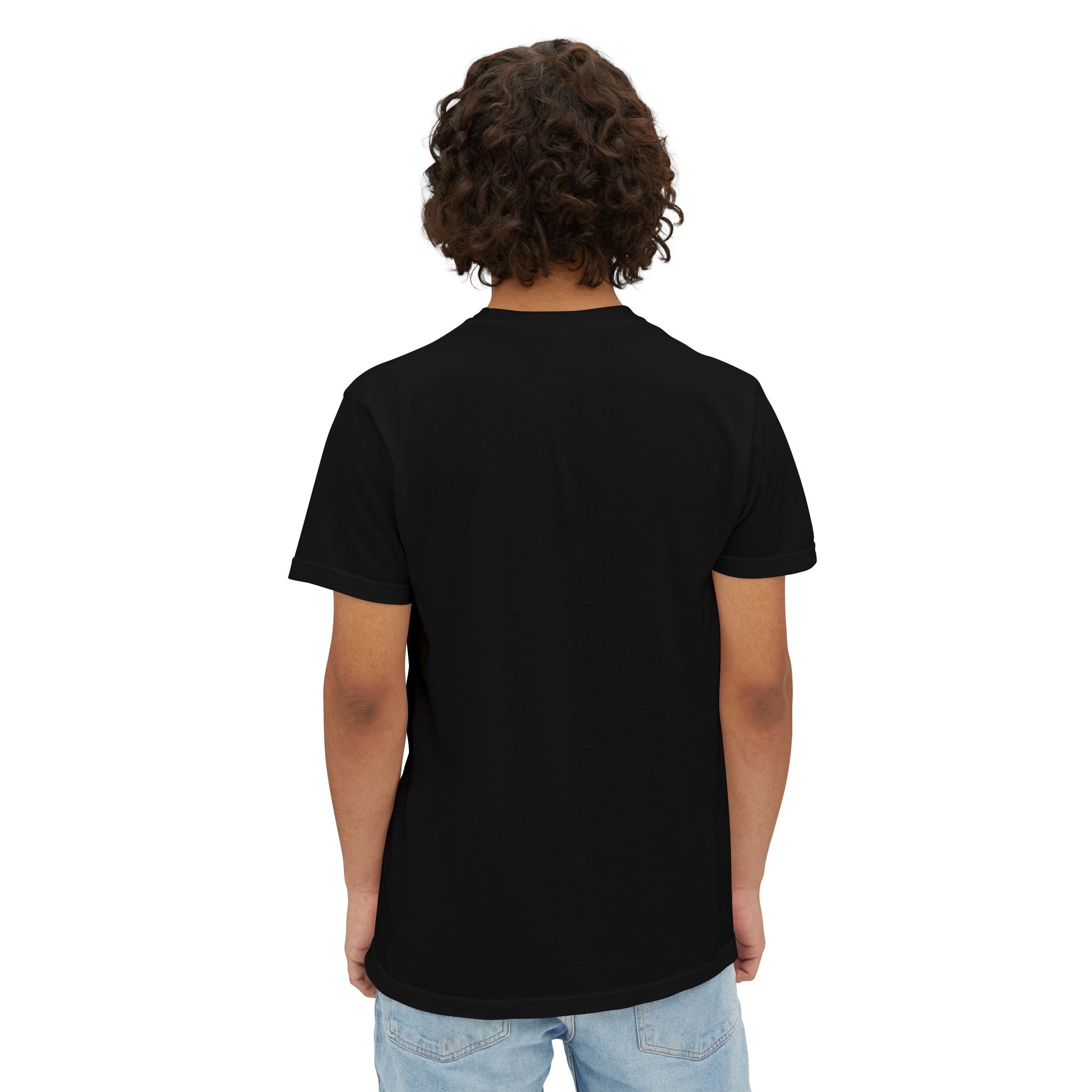 Minimal Pocket T‑Shirt — Subtle Text Chest Pocket Tee