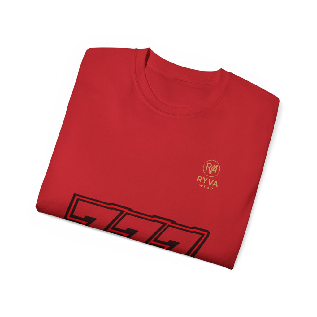 777 Graphic Tee — Lucky Slot Machine Number T-Shirt
