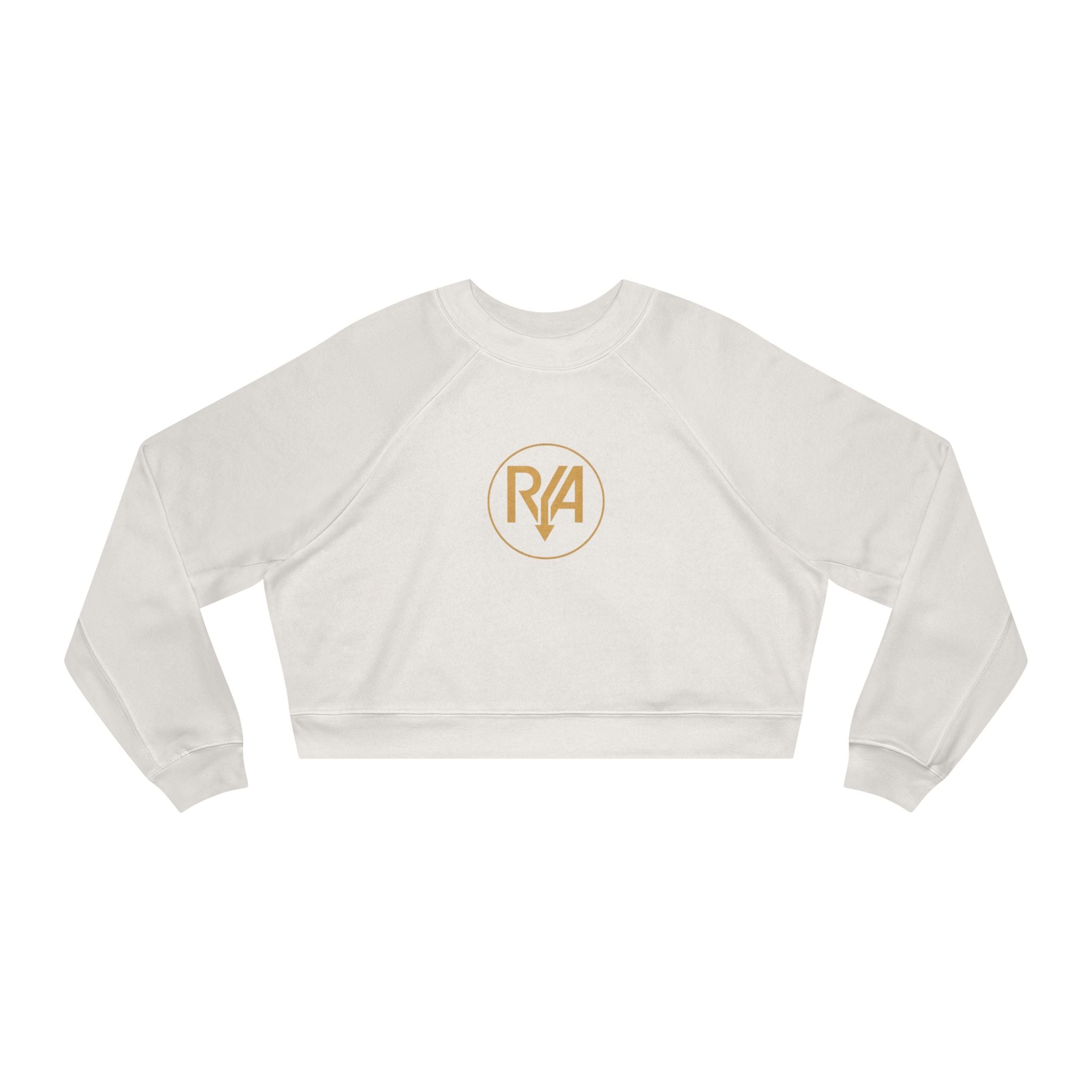 Cropped Pullover — Gold R/A Circle Logo Women's Fleece