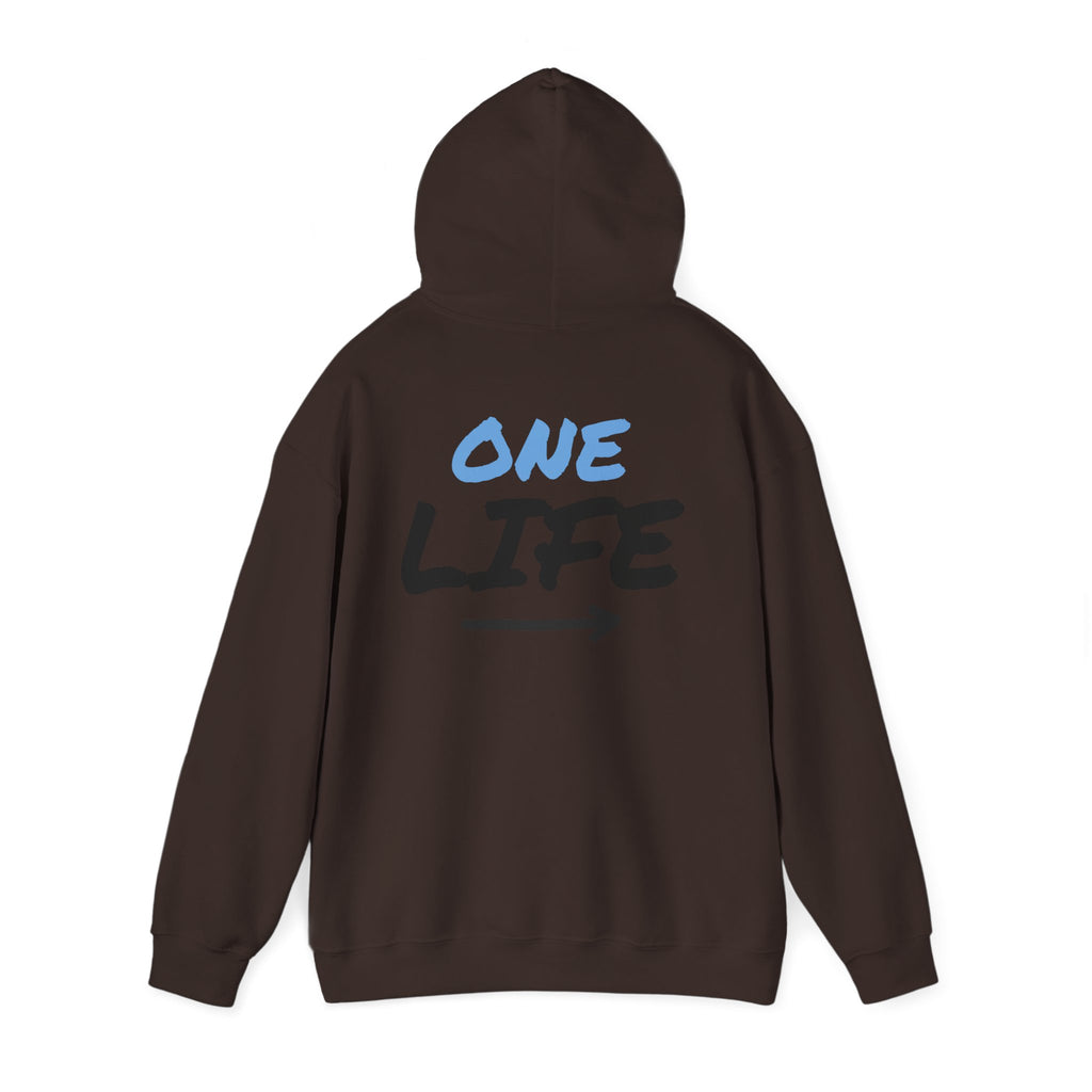 One Life Graphic Hoodie — Motivational Arrow Sweatshirt
