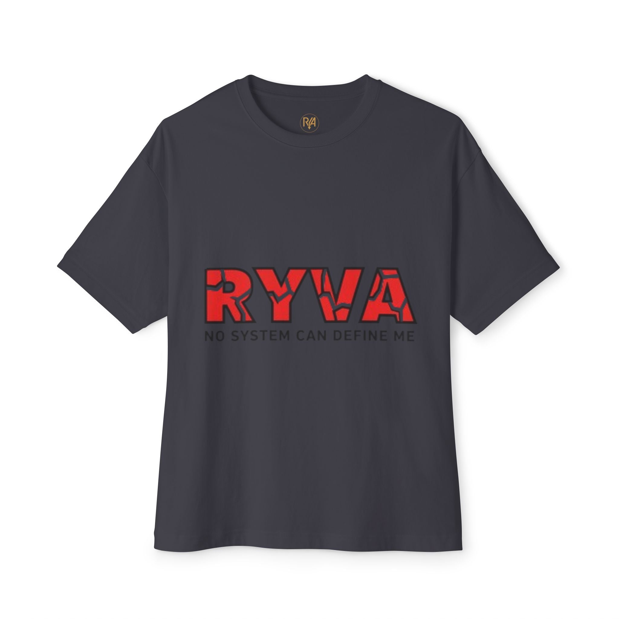 RYWA 'No System Can Define Me' Boxy Tee - Graphic Oversized Cotton T-Shirt