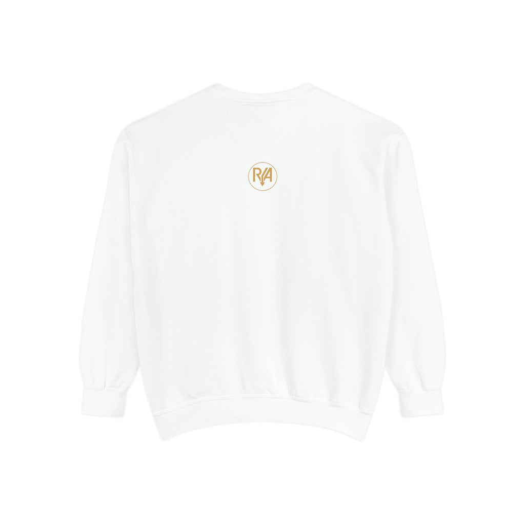 Riva Script Logo Sweatshirt — Vintage Gold Graphic Crewneck