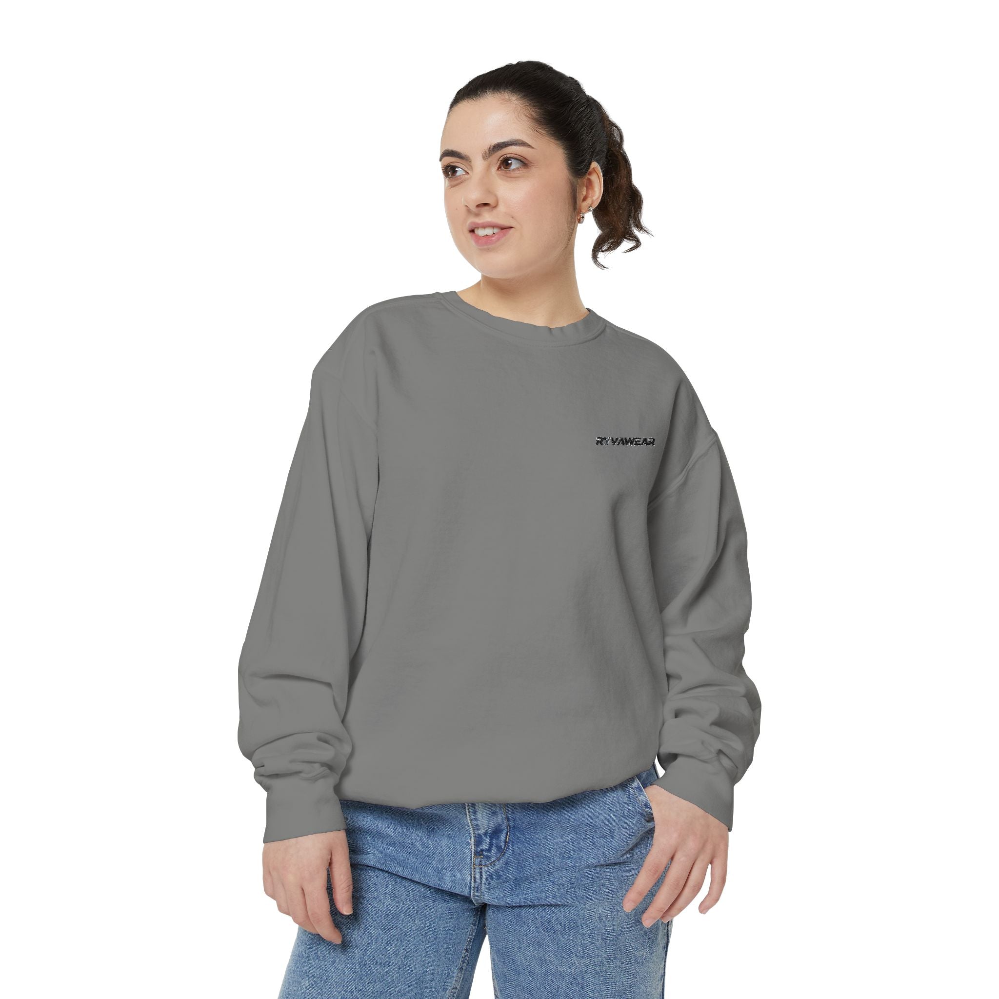Minimalist Sweatshirt with Tiny Chest Graphic