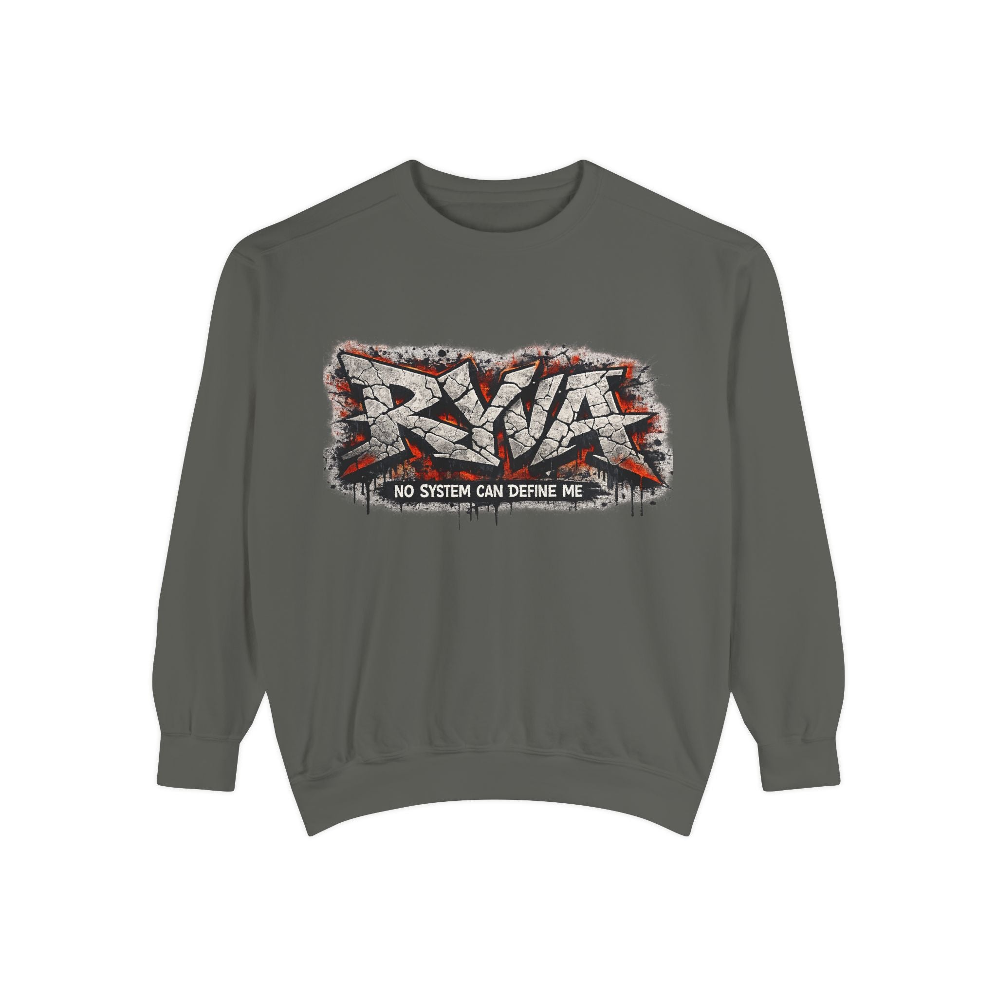 RVA Graffiti Sweatshirt — "No System Can Define Me" Urban Crewneck