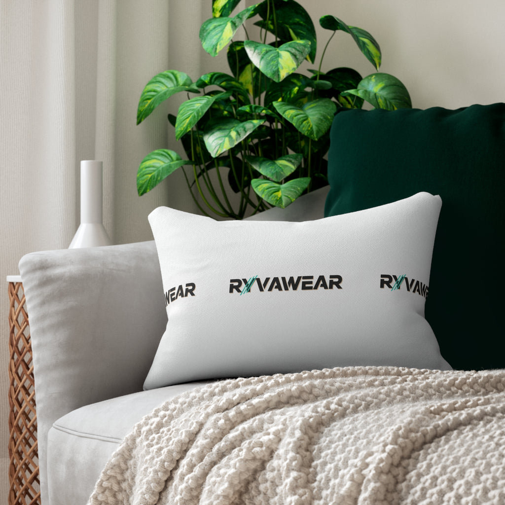 RyvaWear Logo Lumbar Pillow — Branded Spun Polyester Accent Pillow