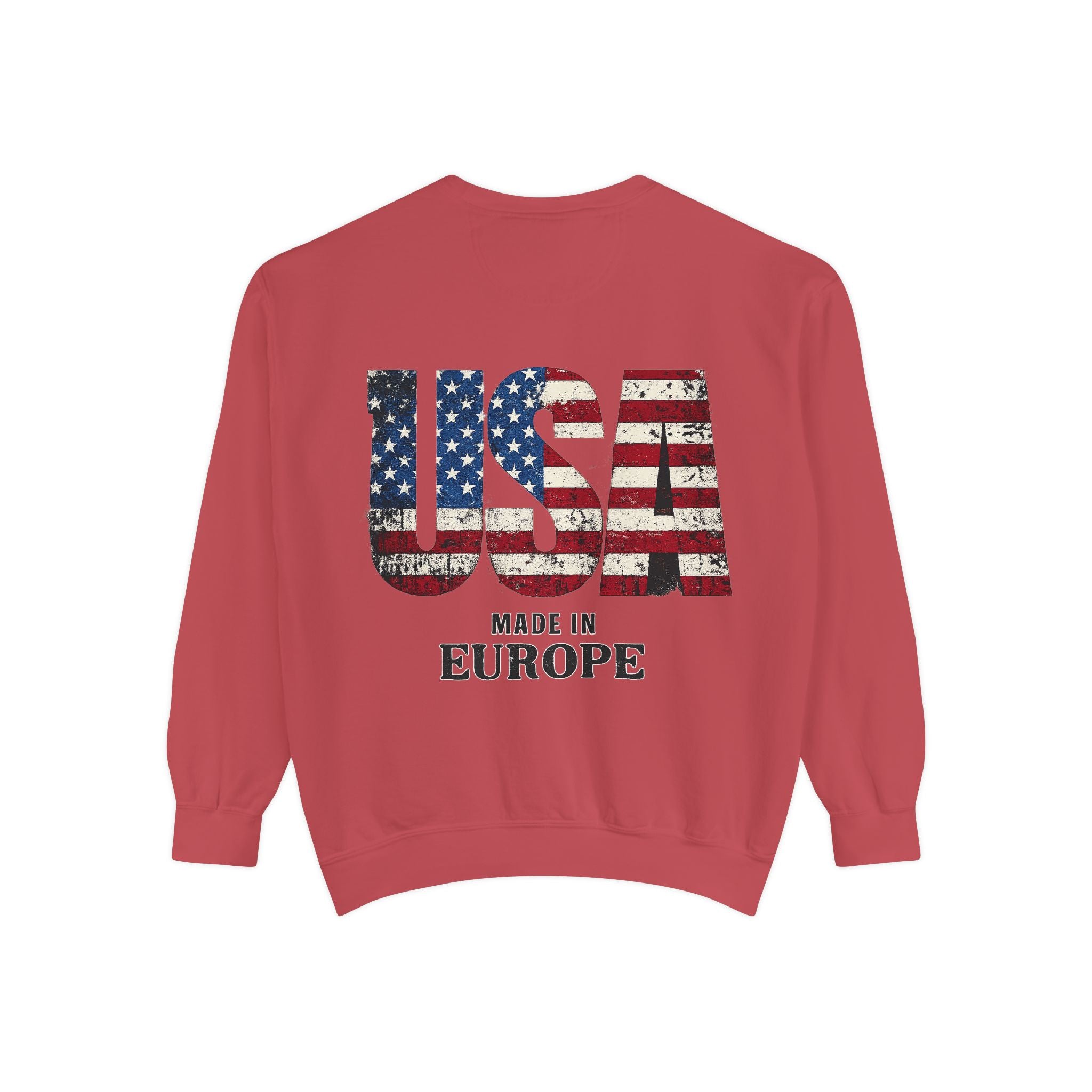 Minimal Monogram Sweatshirt — R14 Chest Logo Crewneck