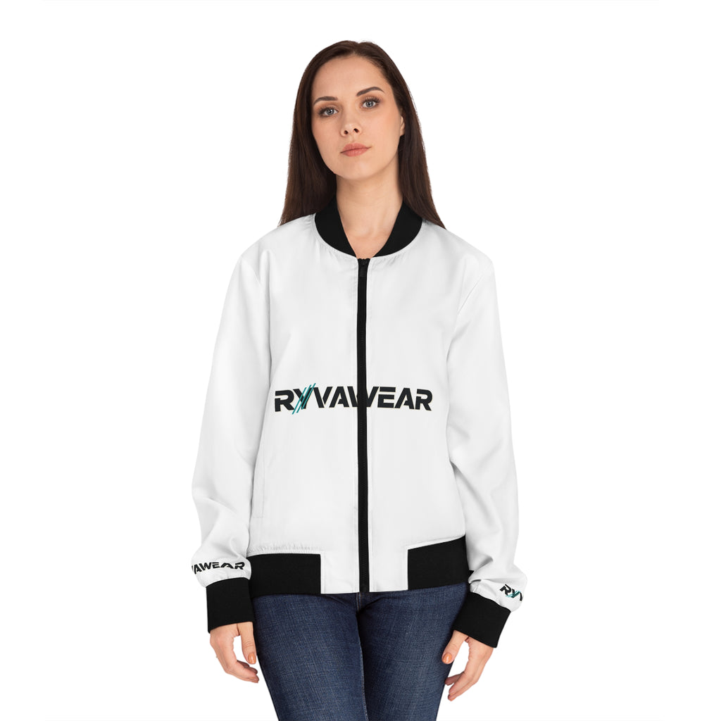Bomber Jacket — RYVAWEAR Logo Women's Zip-Up Jacket
