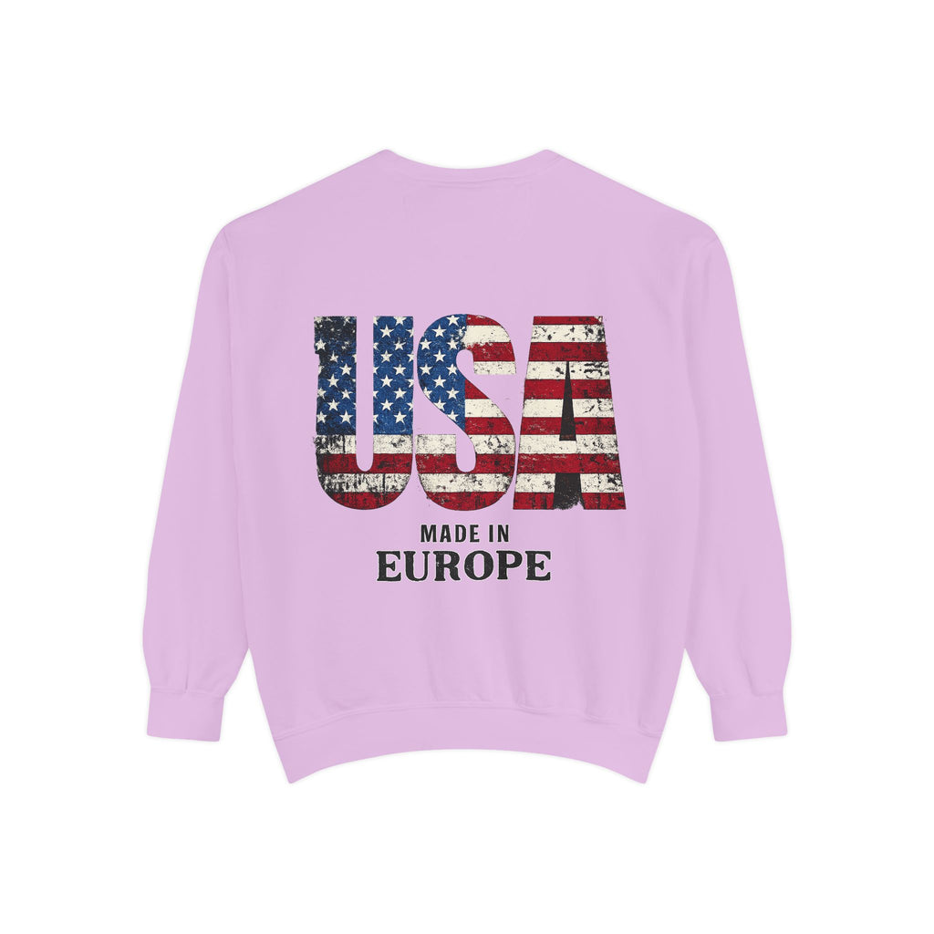 Minimal Monogram Sweatshirt — R14 Chest Logo Crewneck