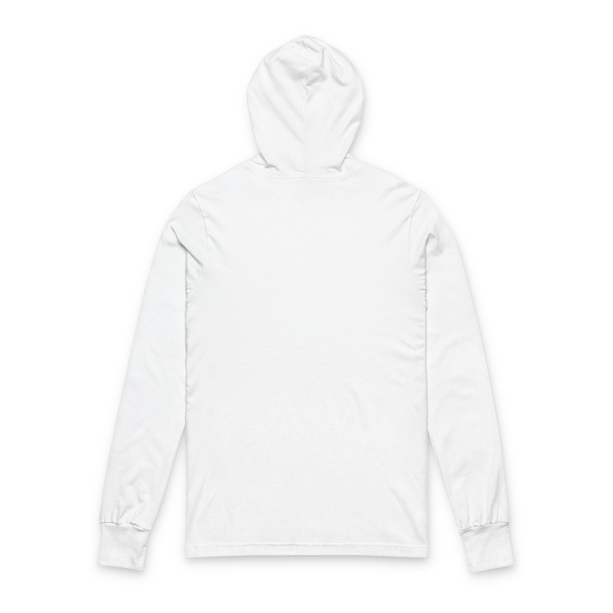 RVVAWEAR Hooded Long Sleeve Tee — Minimal Logo Lightweight Hoodie Tee