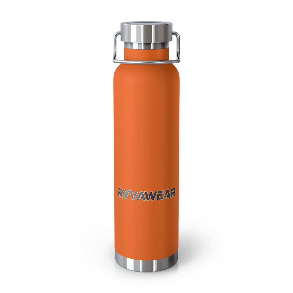 22oz Copper Vacuum Insulated Water Bottle — Double-Wall Stainless Steel Thermos