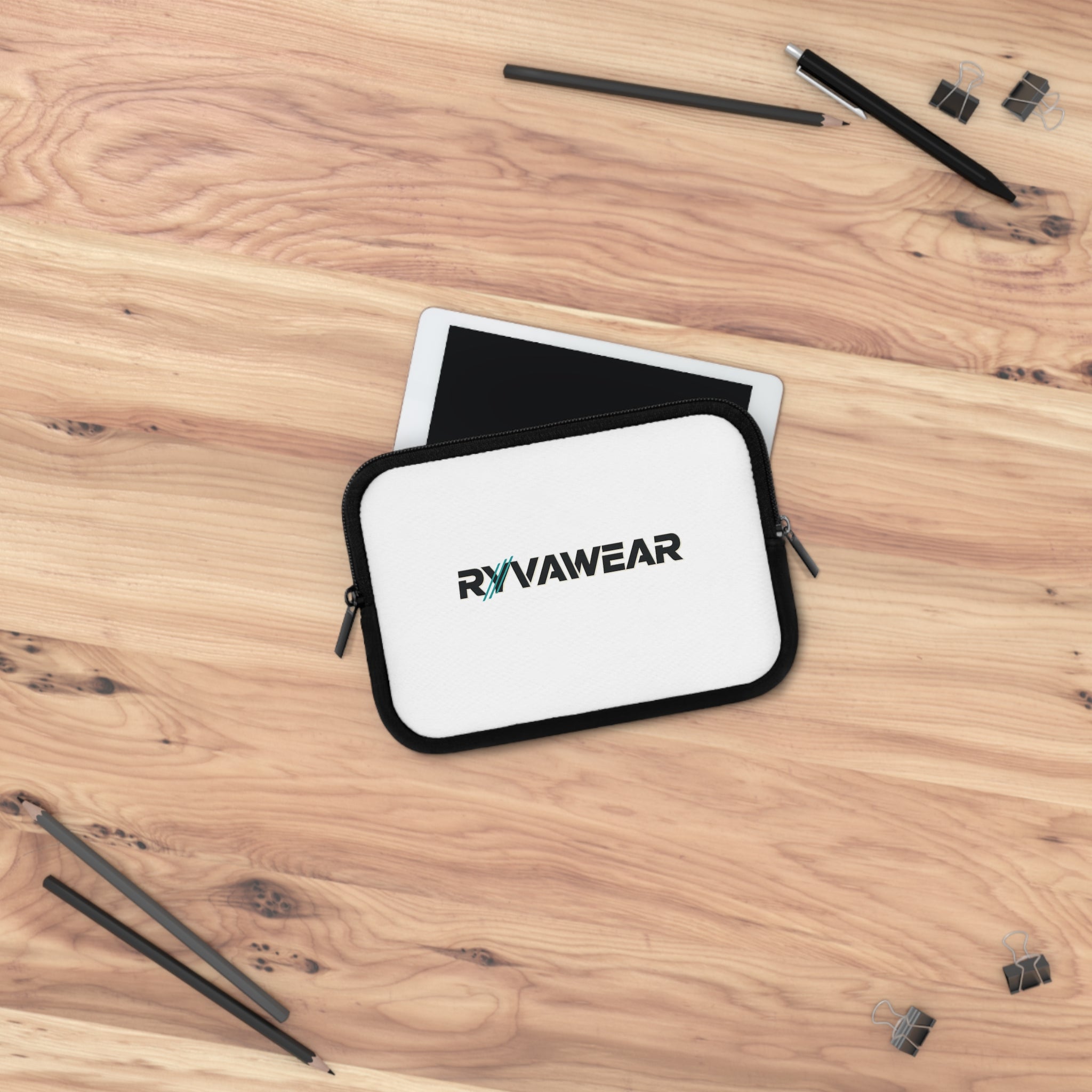 RyvaWear Logo Laptop Sleeve - Protective Zippered Neoprene Case