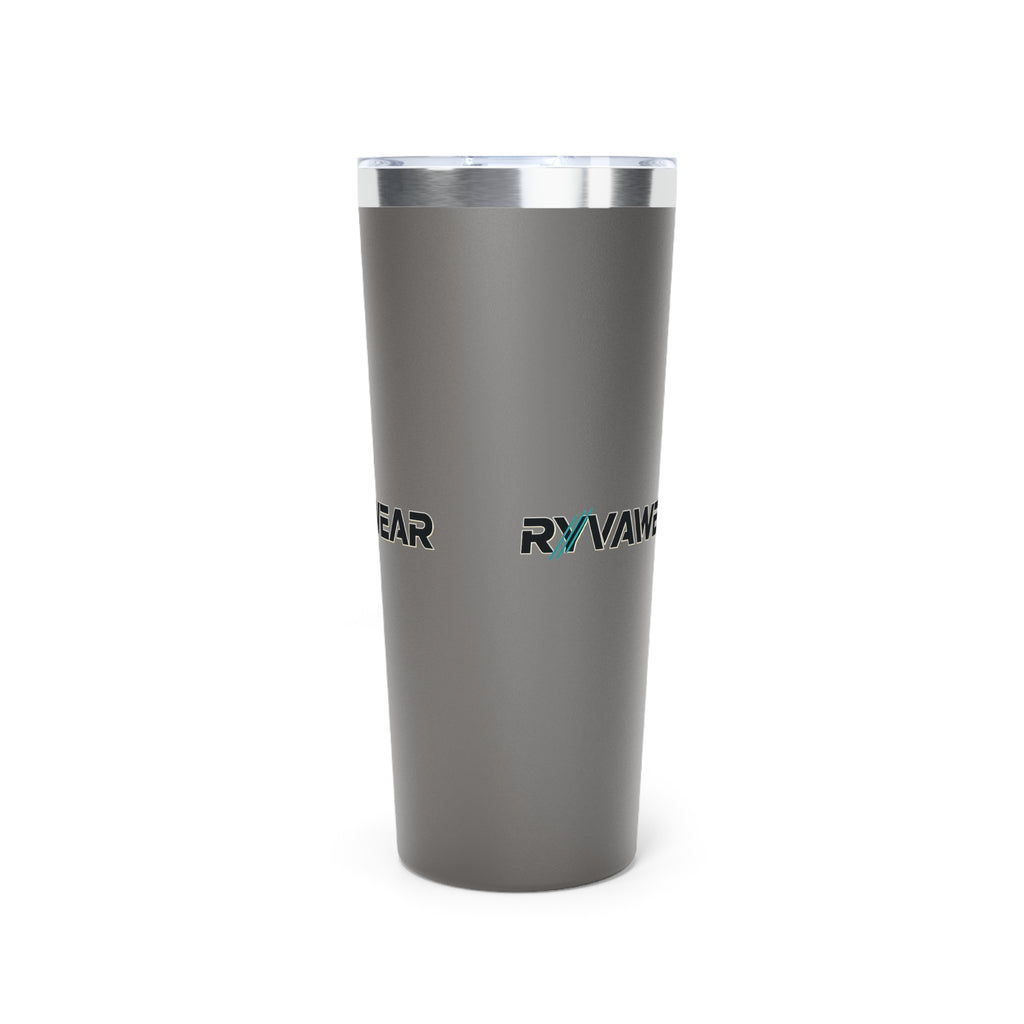 22oz Insulated Tumbler with RYNAWEAR Logo — Double-Wall Copper Vacuum Travel Mug