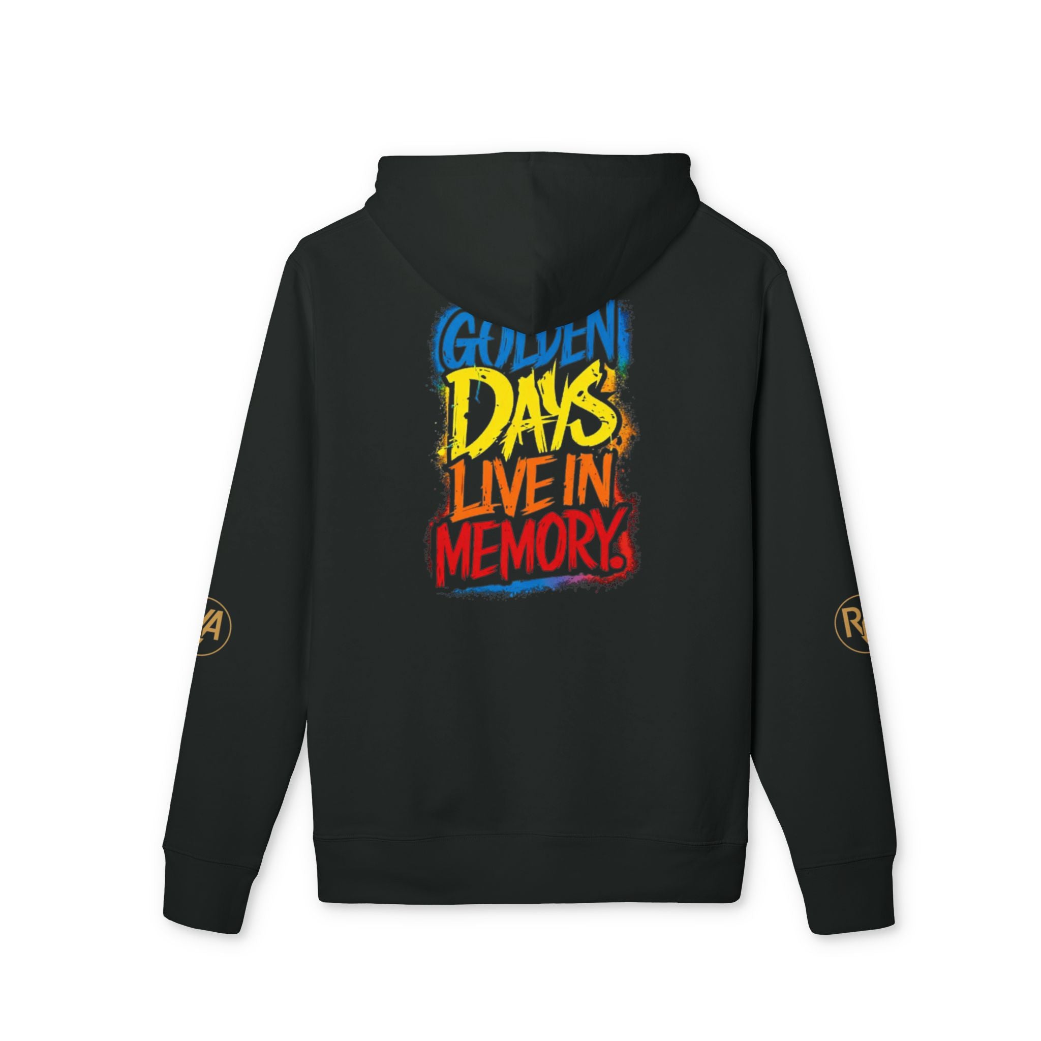 Hoodie — "Golden Days Live in Memory" Retro Graphic Pullover
