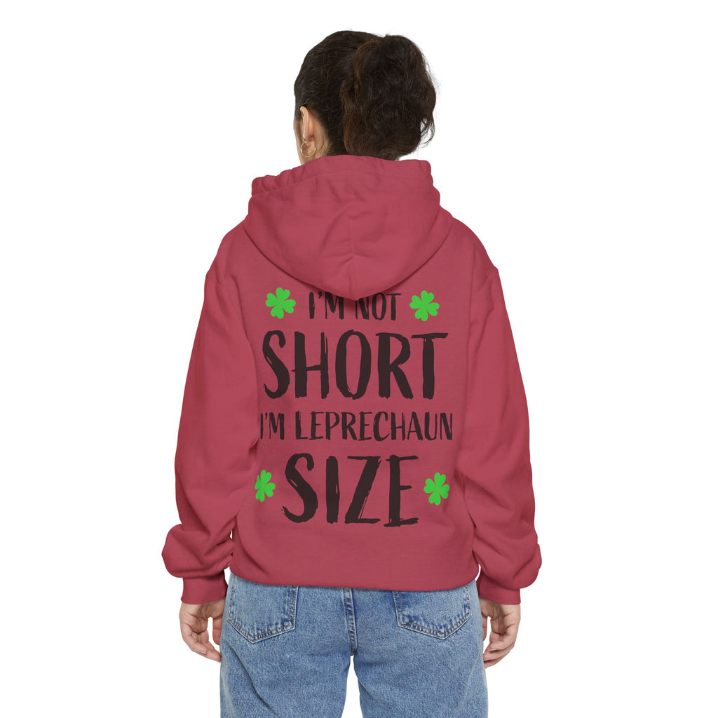 Hoodie — “I’m Not Short I’m Leprechaun Size” St. Patrick’s Day Novelty Hoodie