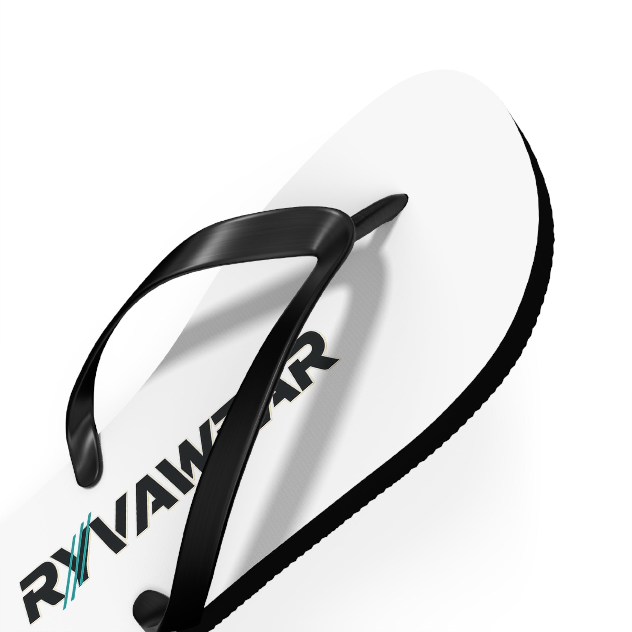 RYVIAWEAR Logo Flip Flops — Casual Beach Sandals with Branded Print