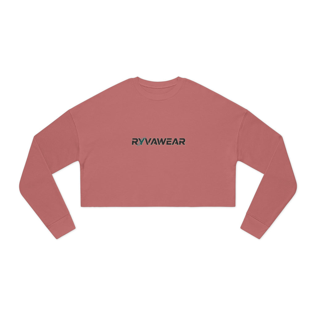 RYVAWEAR Cropped Sweatshirt — Women's Box Logo Casual Crop Top
