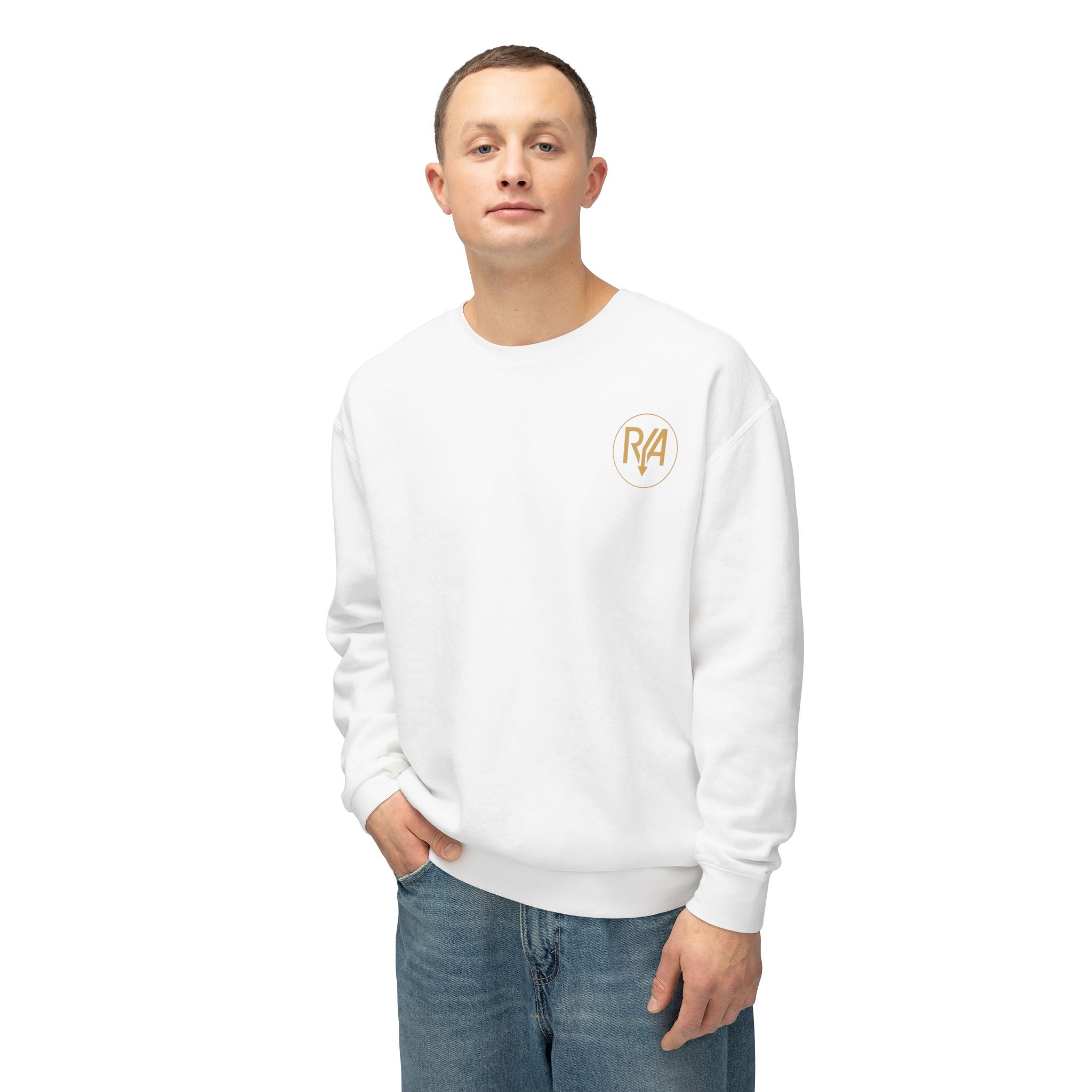 Minimal Monogram Crewneck Sweatshirt — R/A Embroidered