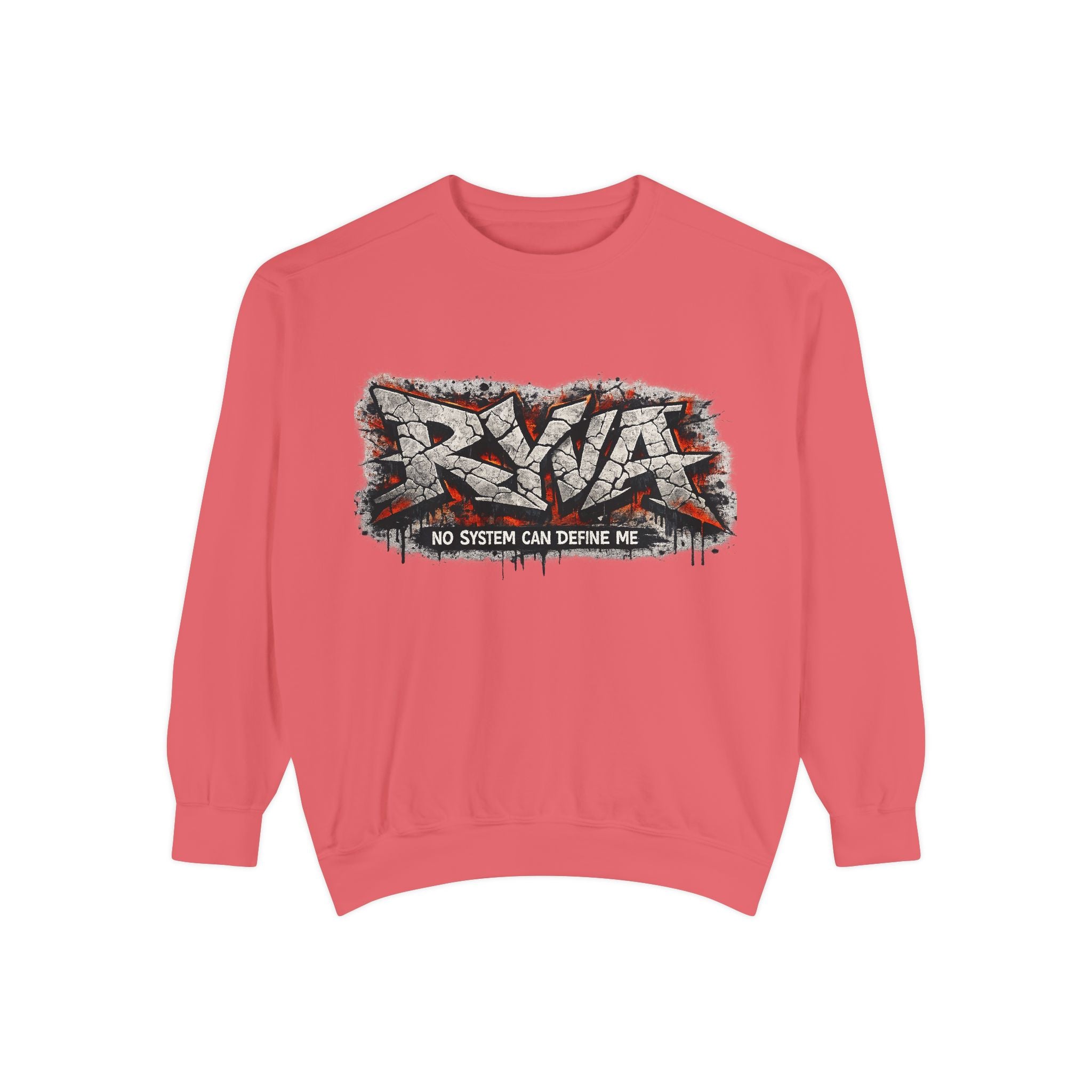 RVA Graffiti Sweatshirt — "No System Can Define Me" Urban Crewneck