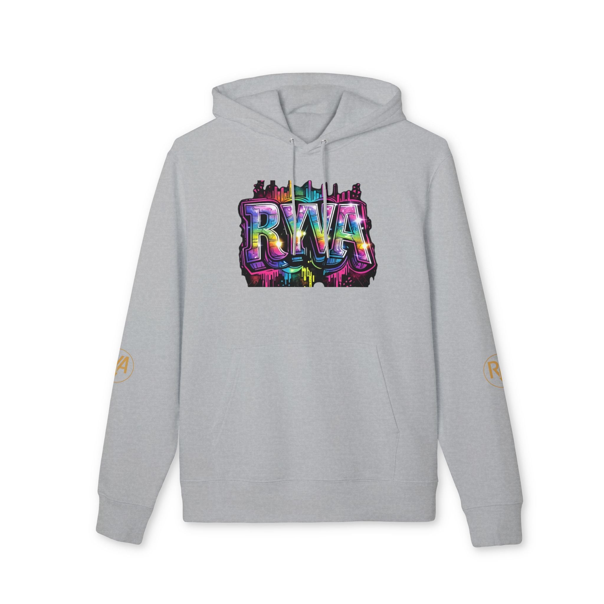 Graffiti RWA Logo Hoodie — Colorful Urban Streetwear Pullover