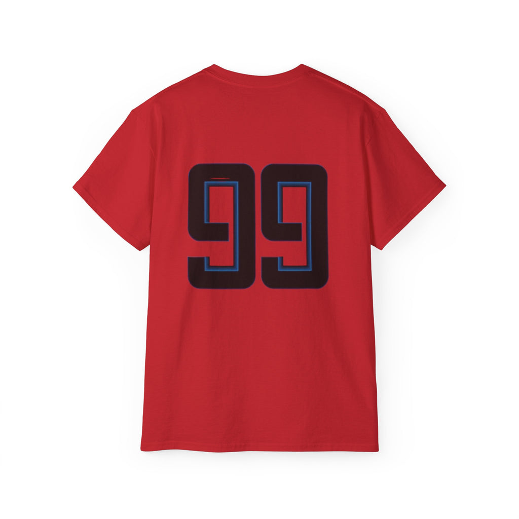99 Number Tee — Sports Jersey Style Cotton T‑Shirt