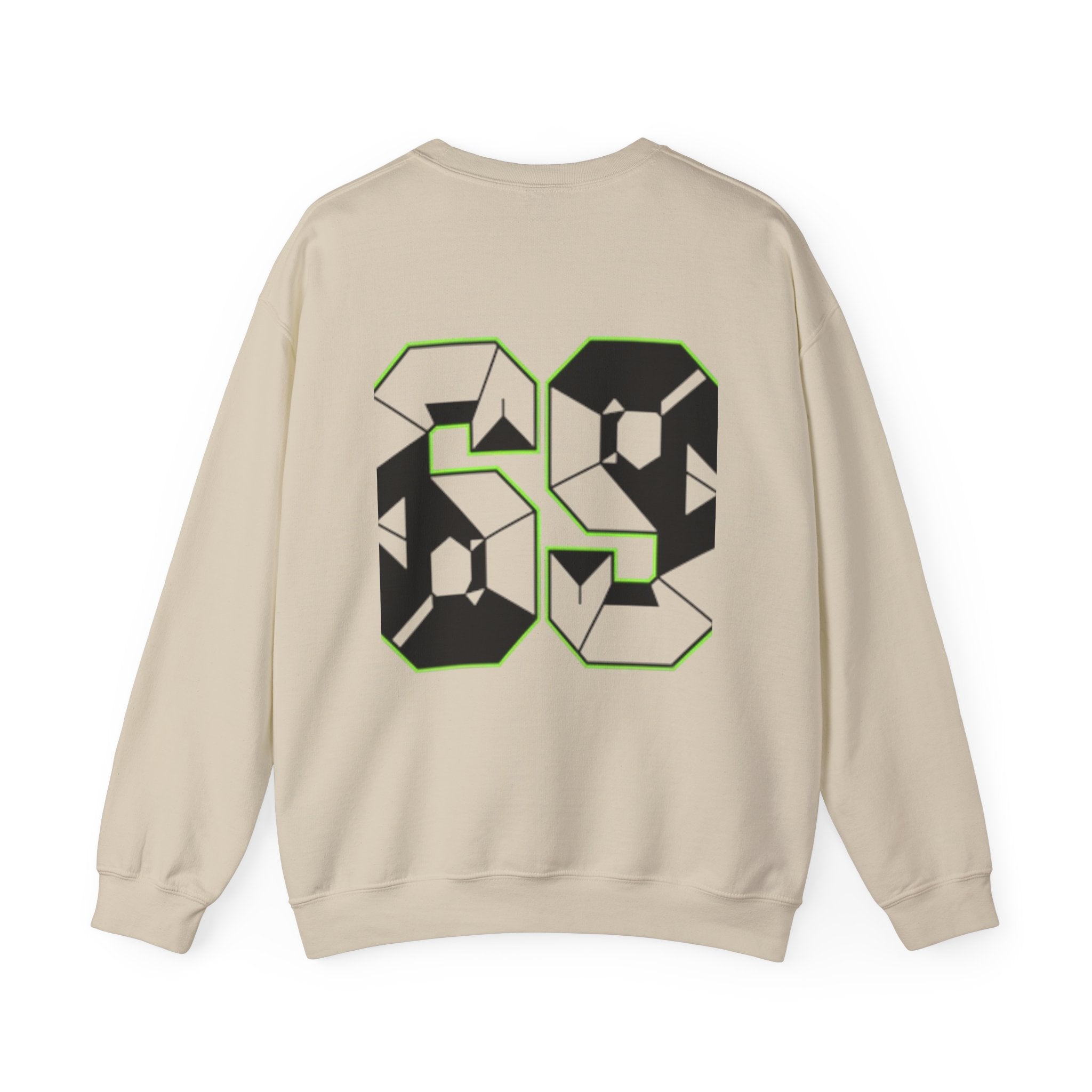Crewneck Sweatshirt — Bold '59' Geometric Back Print