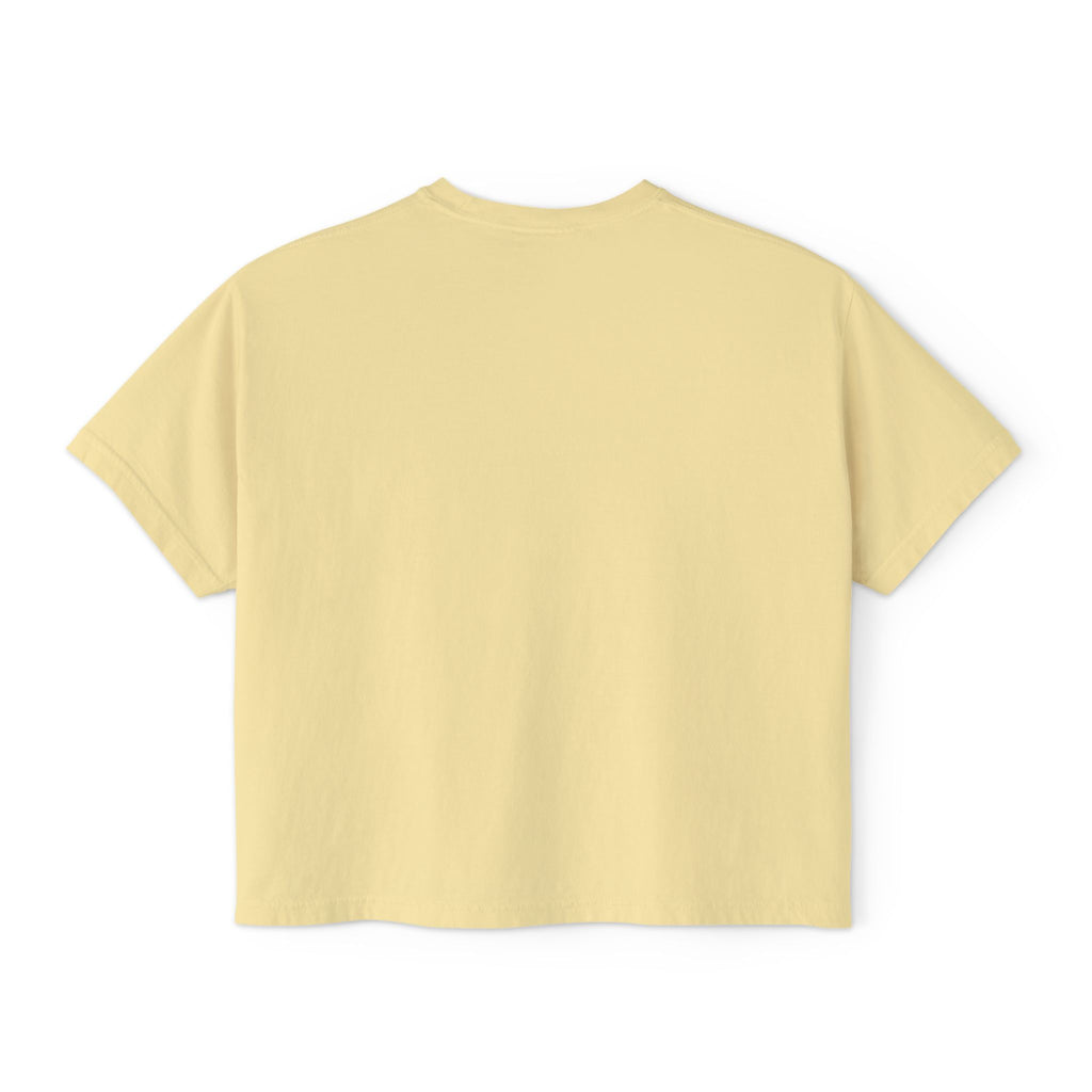 Women's Boxy Tee — Minimal Gold Monogram 'R/A' Chest Logo