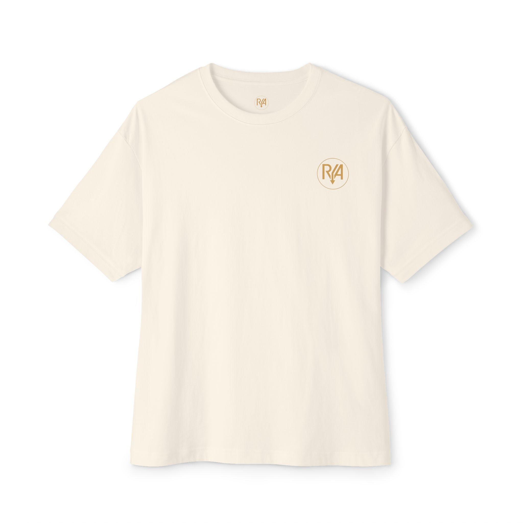 Golden Days Live In Memory Graphic Tee — Oversized Boxy White T-Shirt