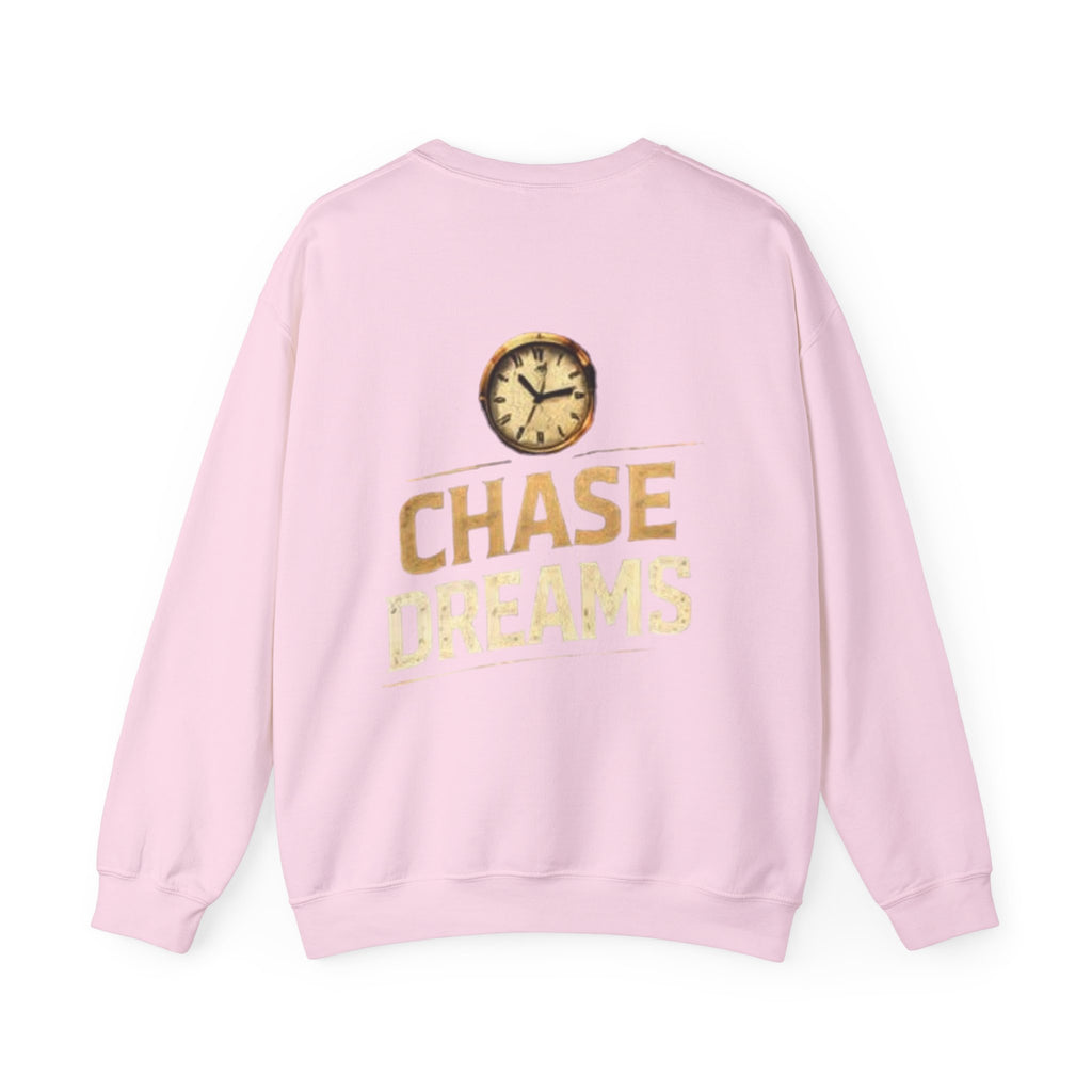 Crewneck Sweatshirt — Chase Dreams Clock Graphic