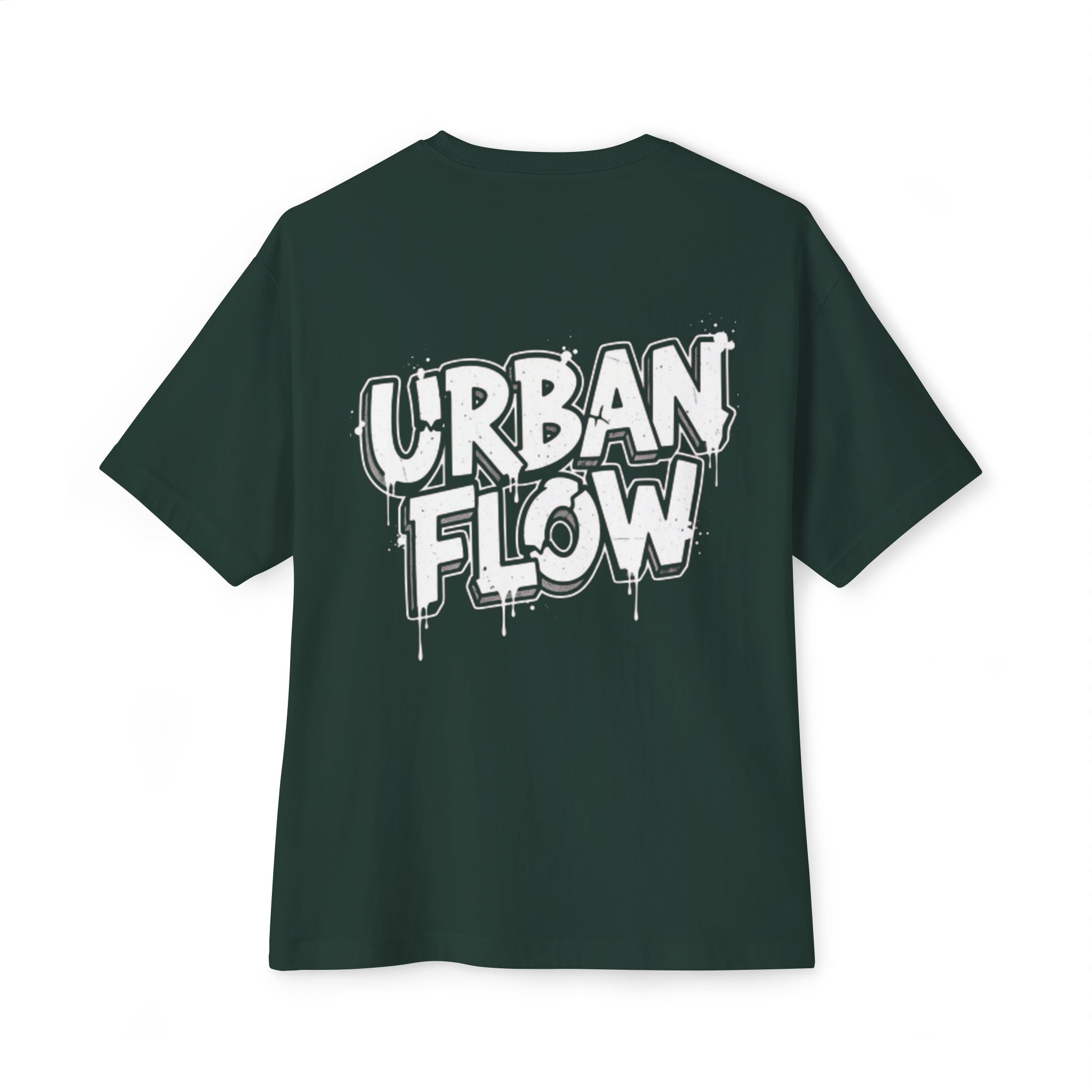 Urban Flow Tee — Graffiti Logo Oversized Boxy T-Shirt