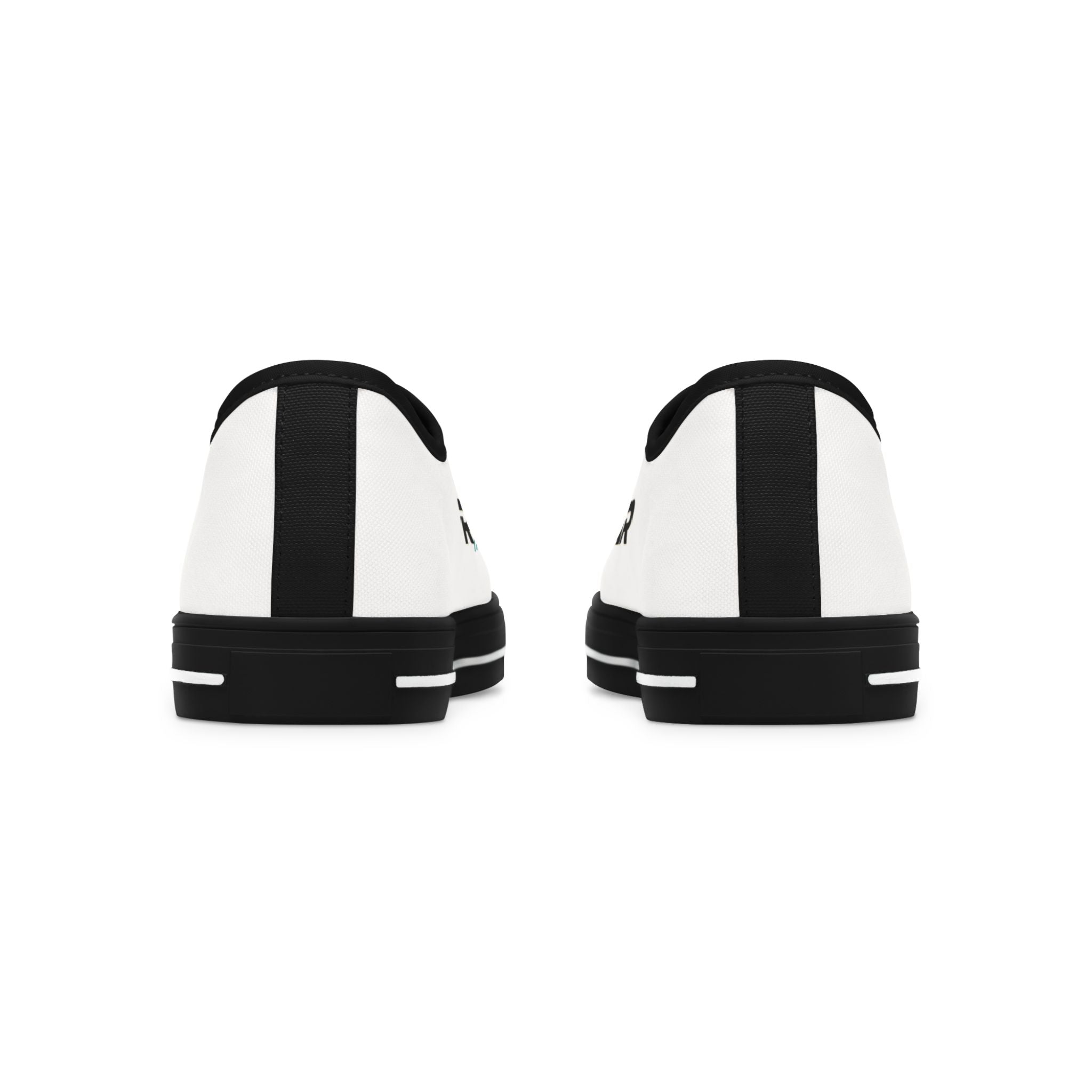 Low Top Sneakers — White 'RYV AWEAR' Side Logo Casual Shoes