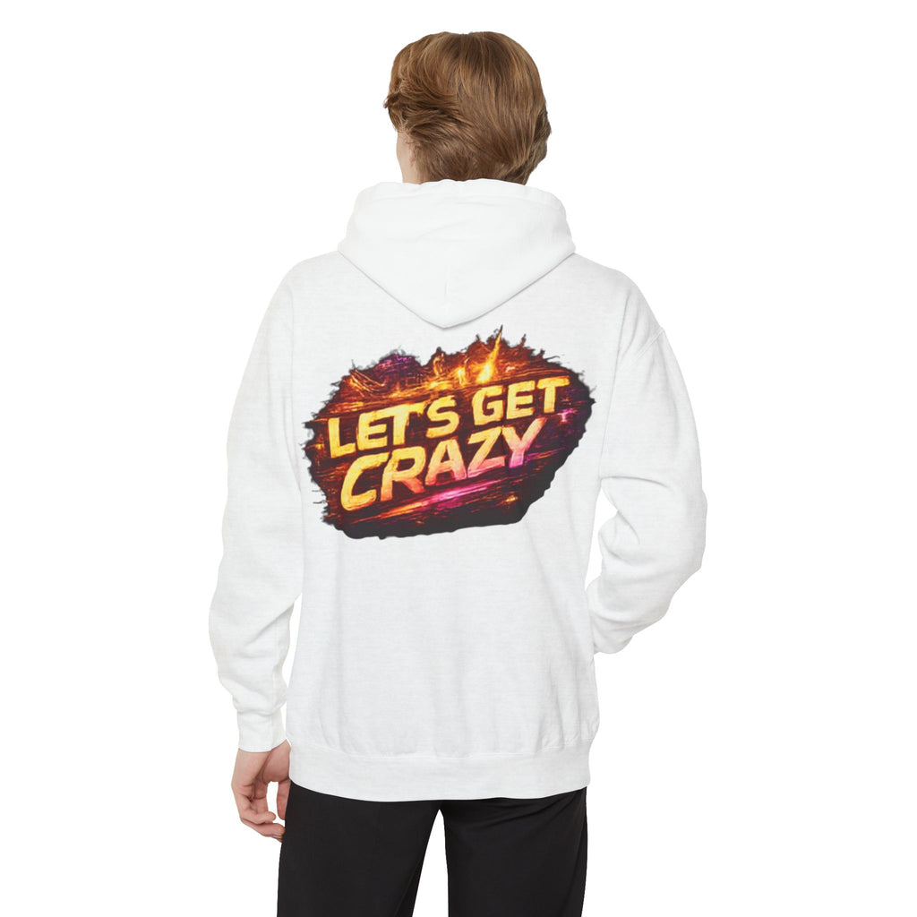 Let's Get Crazy Hoodie — Retro Flame Graphic Pullover