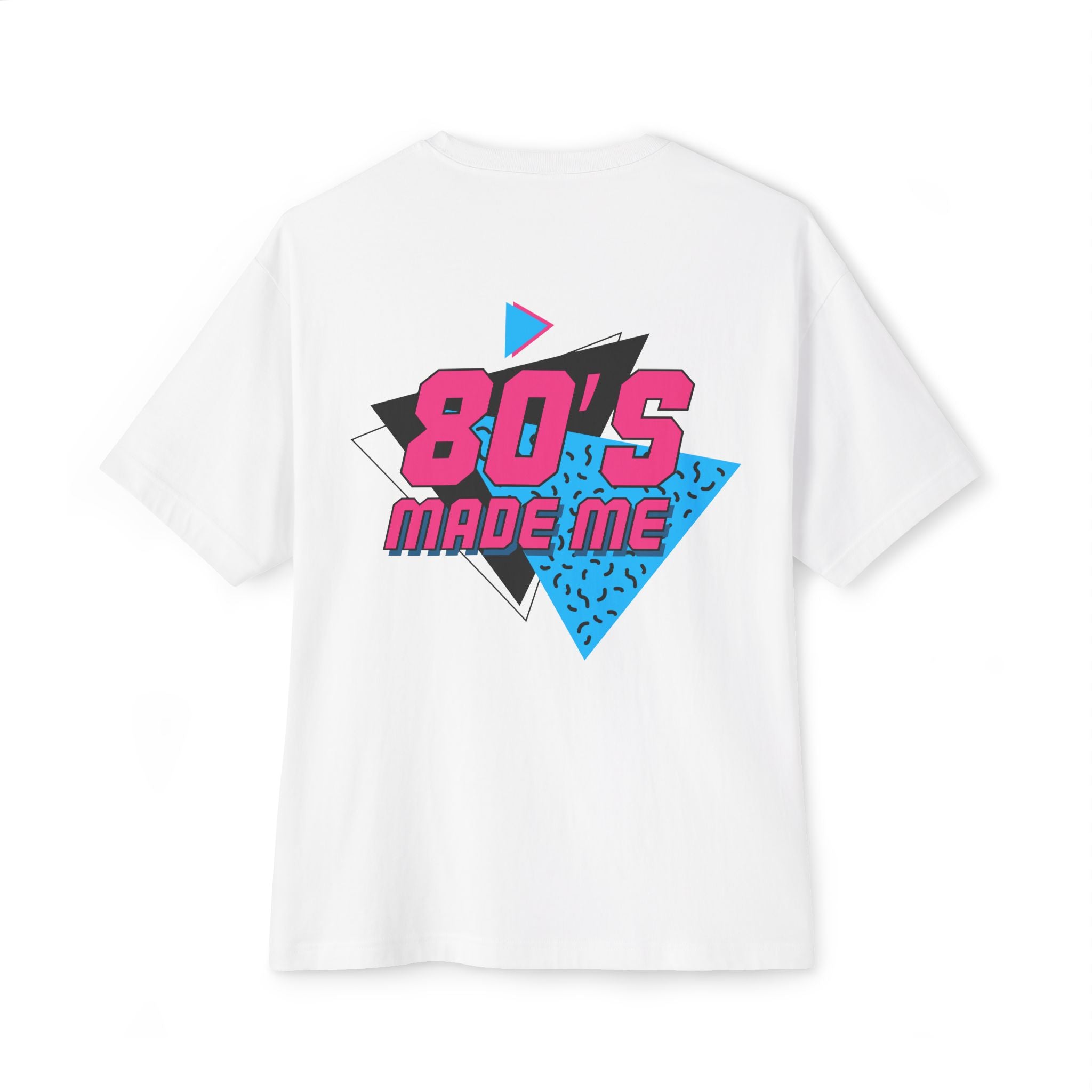 80's Made Me Oversized Boxy Tee — Retro 1980s Graphic T-Shirt