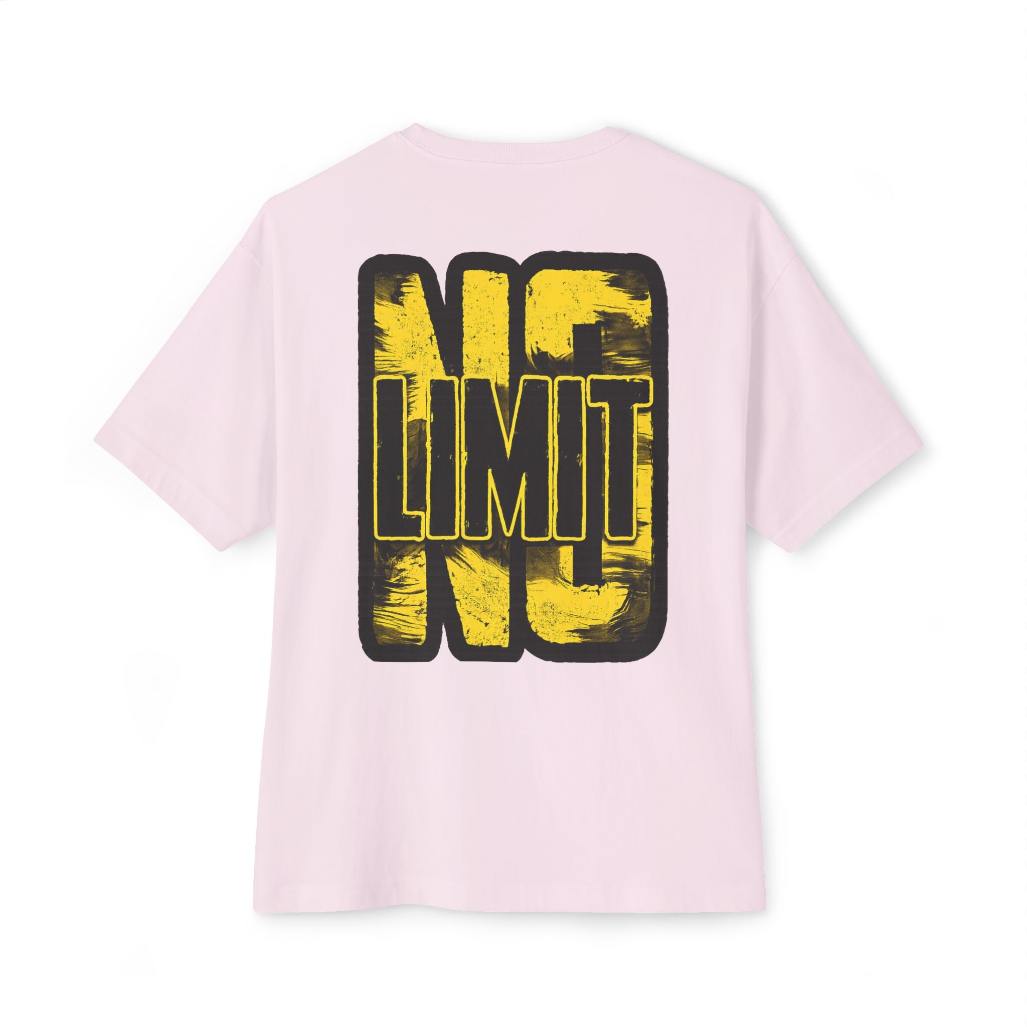 No Limit Graphic Tee — Oversized Boxy White T‑Shirt