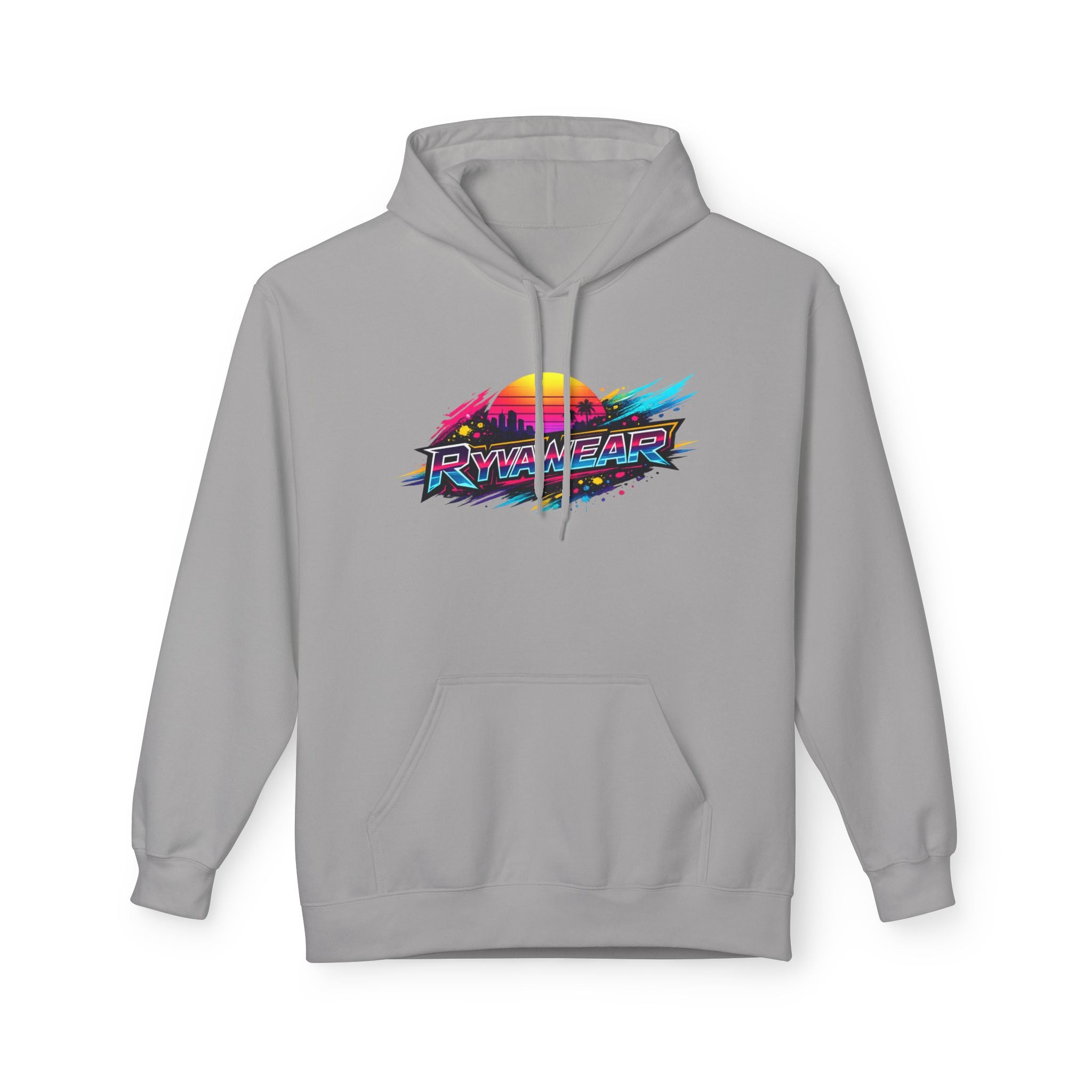 Retro Sunset 'Power Core' Hoodie — 80s Vaporwave Graphic Sweatshirt