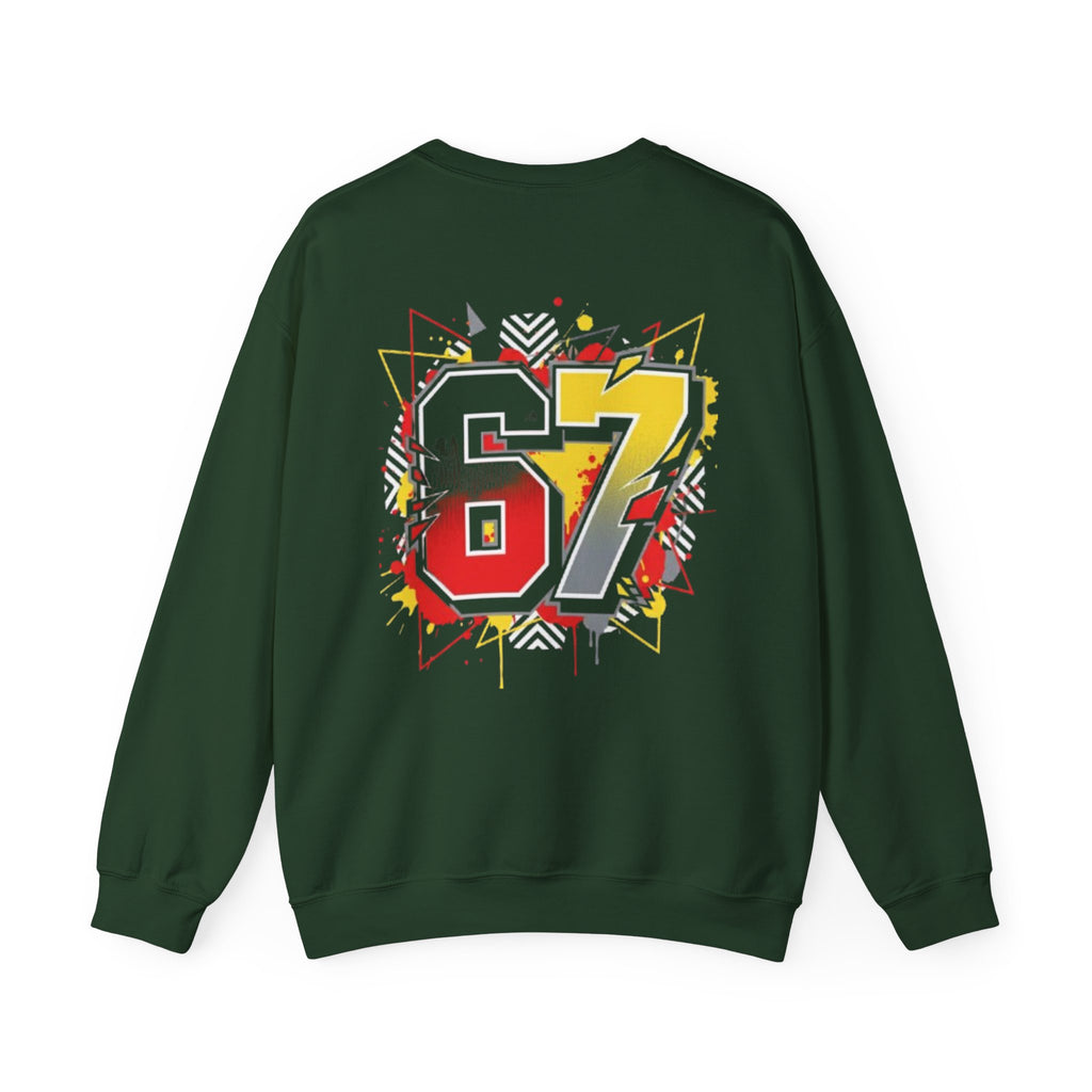 Crewneck Sweatshirt — Retro Graffiti '87 Number Pullover