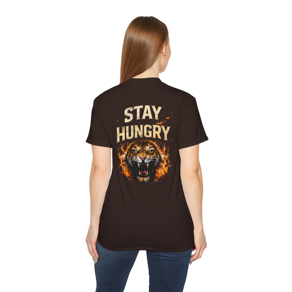 Stay Hungry Lion T-Shirt — Motivational Graphic Tee