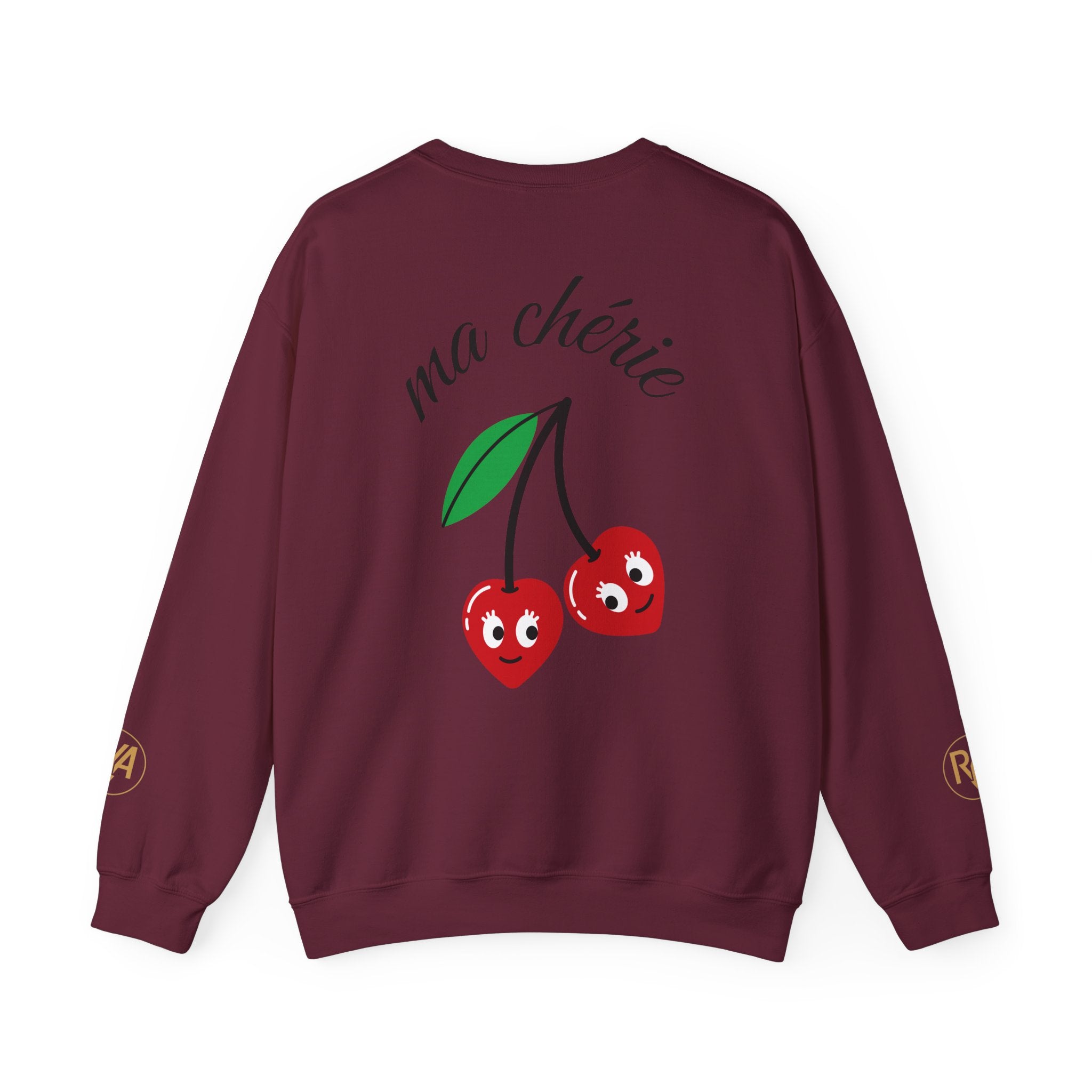 Cherry Graphic Sweatshirt — "ma chérie" Cute Vintage-Cherry Crewneck