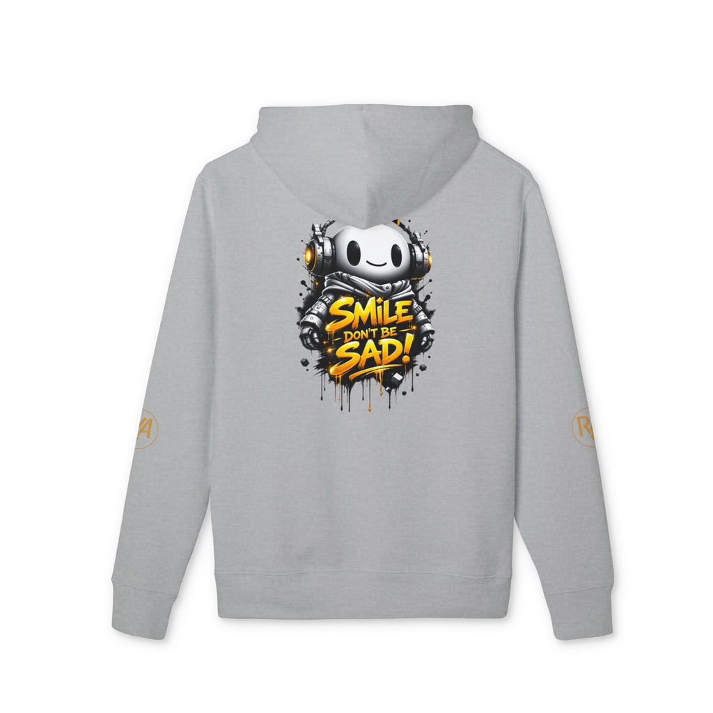 Smile Don't Be Sad Hoodie – Graphic Streetwear Pullover with Headphone Mascot