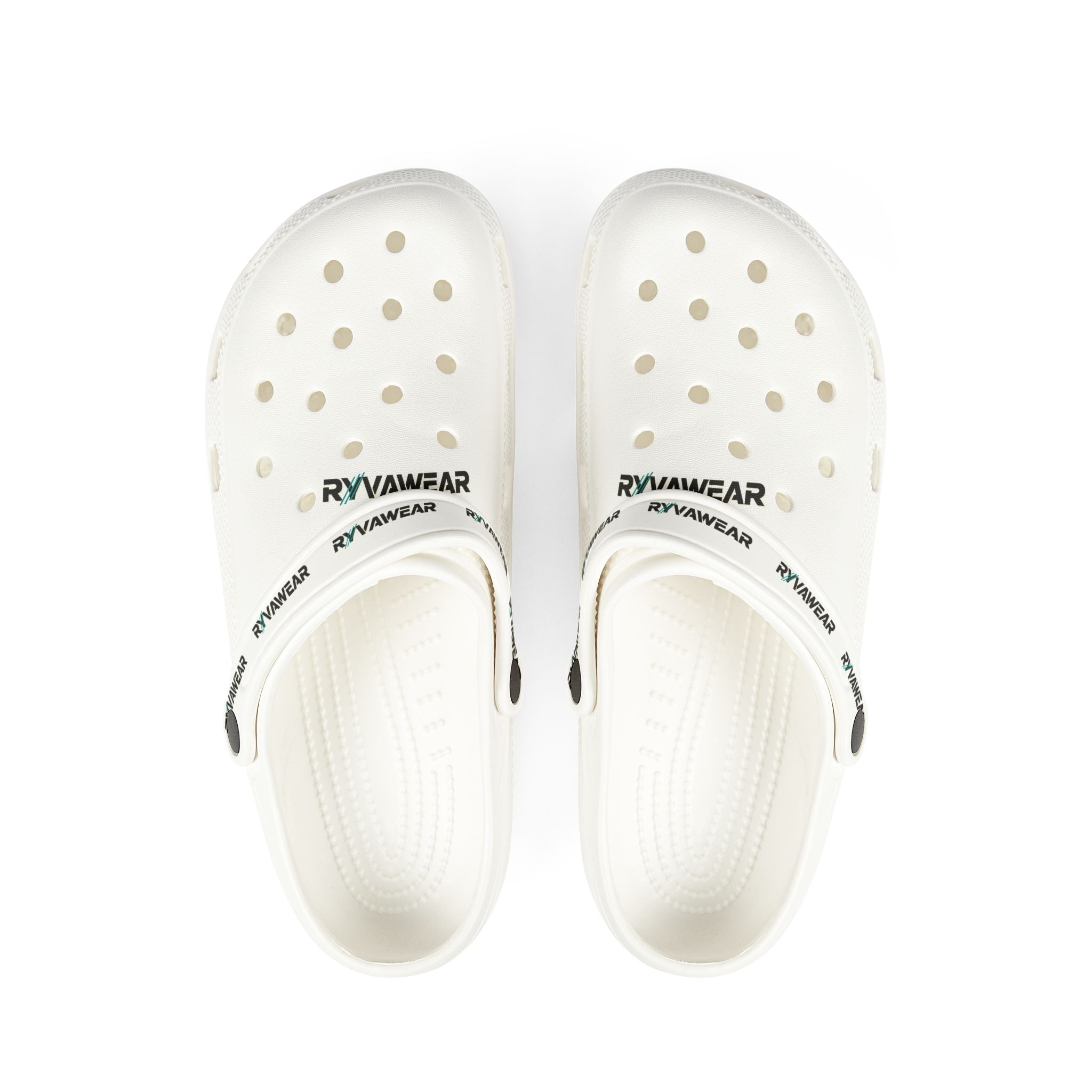 White EVA Foam Clogs — Lightweight Waterproof Foam Rubber Shoes