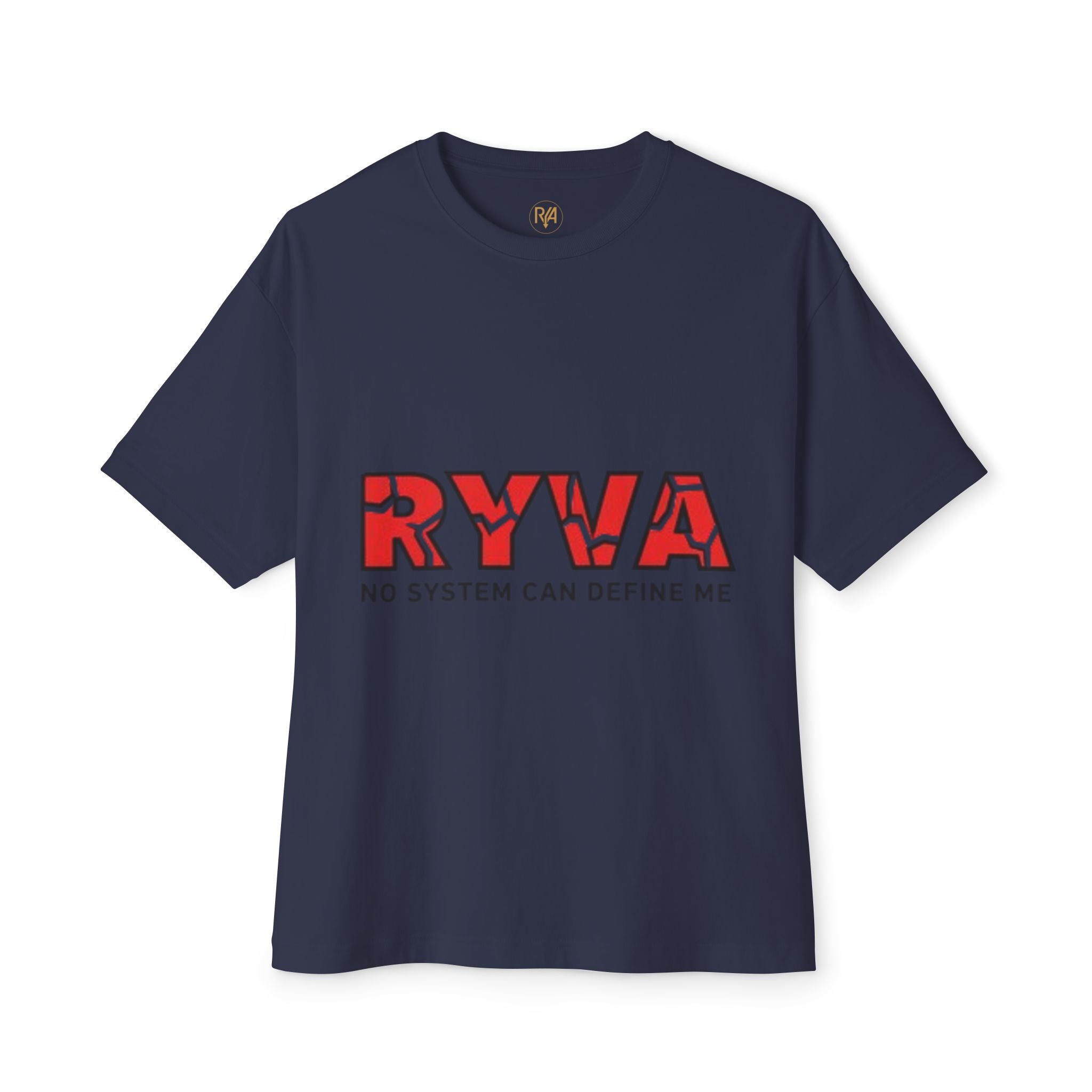 RYWA 'No System Can Define Me' Boxy Tee - Graphic Oversized Cotton T-Shirt
