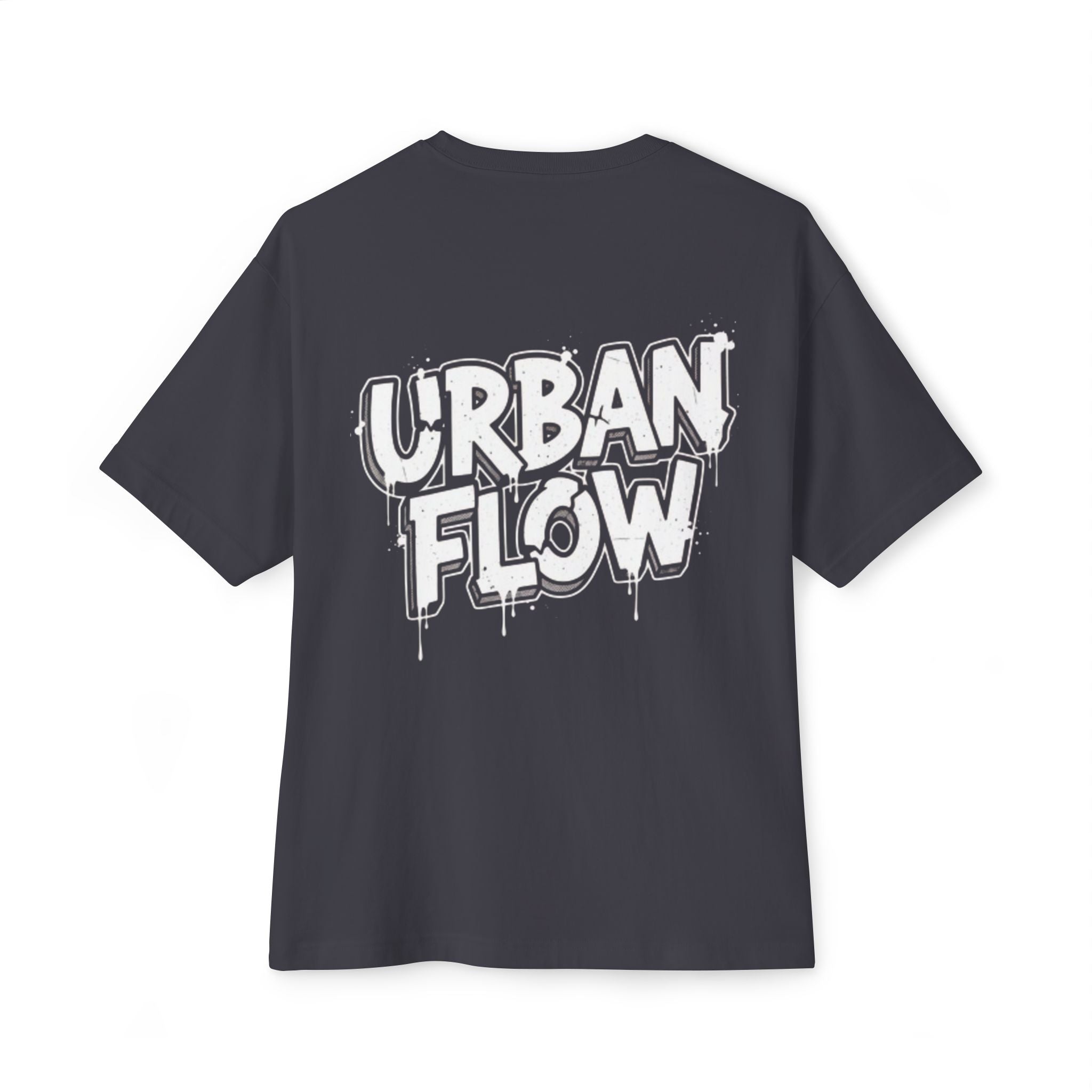 Urban Flow Tee — Graffiti Logo Oversized Boxy T-Shirt