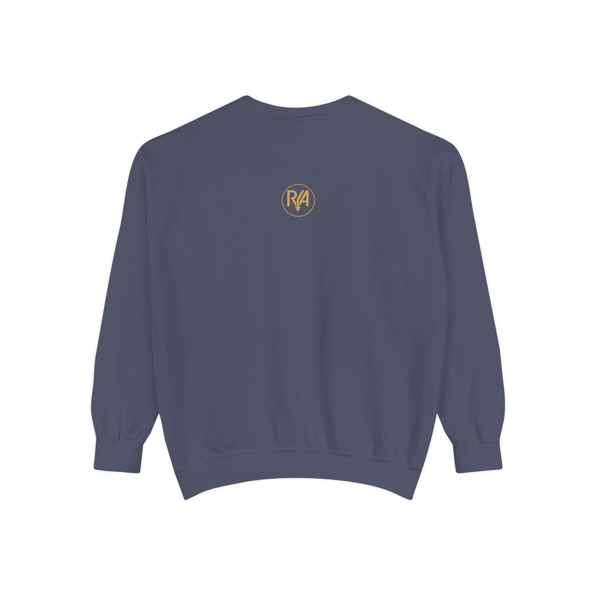 Riva Script Logo Sweatshirt — Vintage Gold Graphic Crewneck